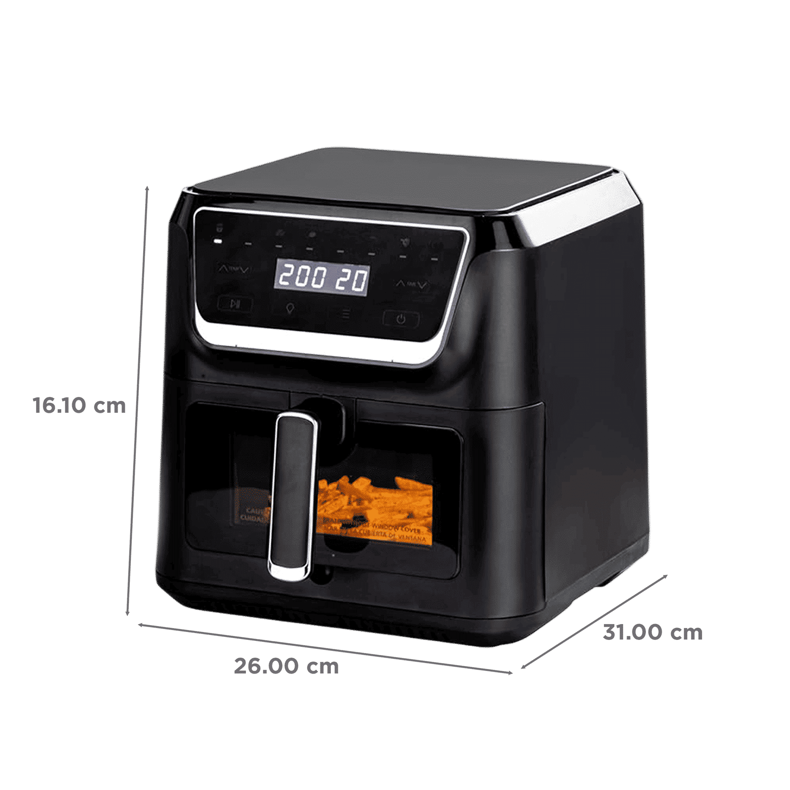 Russell Hobbs Sizzle Air 8L 1700 Watt Air Fryer with 8-in-1 Pre-Set Programs (Black)_3