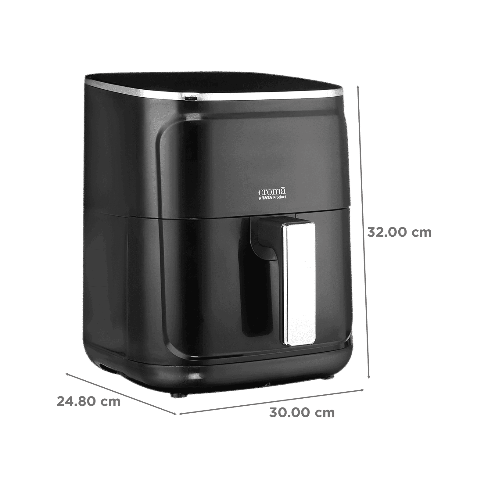 Croma AO6995 4.7L 1400 Watt Digital Air Fryer with 360 Degree Hot Air Circulation (Black)_3