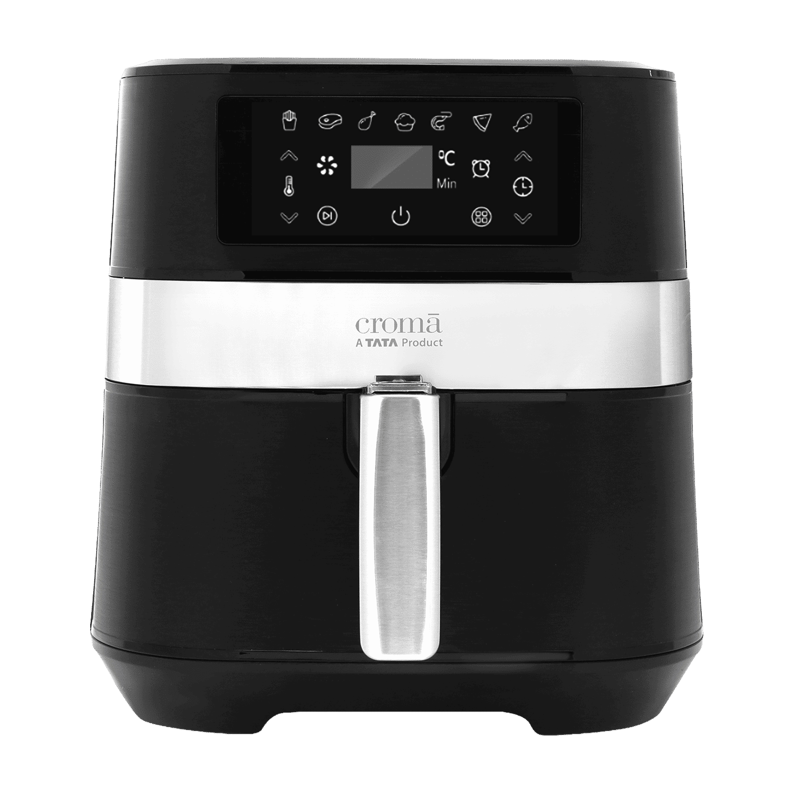Croma AO6998 6L 1700 Watt Digital Air Fryer with Rapid Air Circulation System (Black) Croma AO6998 6L 1700 Watt Digital Air Fryer with Rapid Air Circulation System (Black)_1