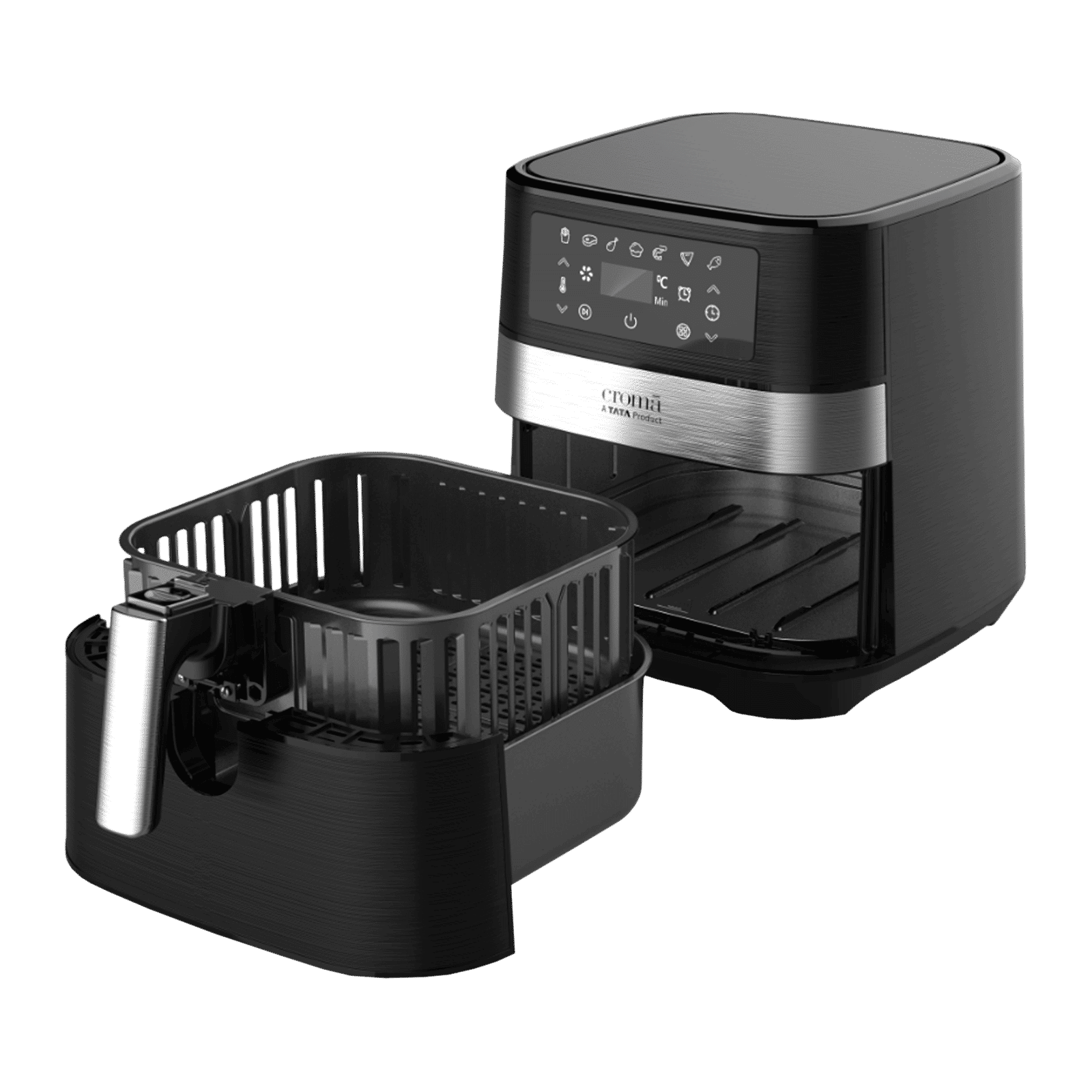 Croma AO6998 6L 1700 Watt Digital Air Fryer with Rapid Air Circulation System (Black) Croma AO6998 6L 1700 Watt Digital Air Fryer with Rapid Air Circulation System (Black)_11