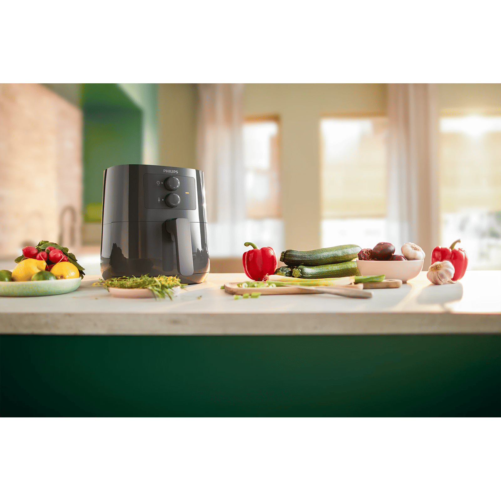 PHILIPS 3000 Series 4.1L 1400 Watt Air Fryer with Rapid Air Technology (Dark Slate)_5