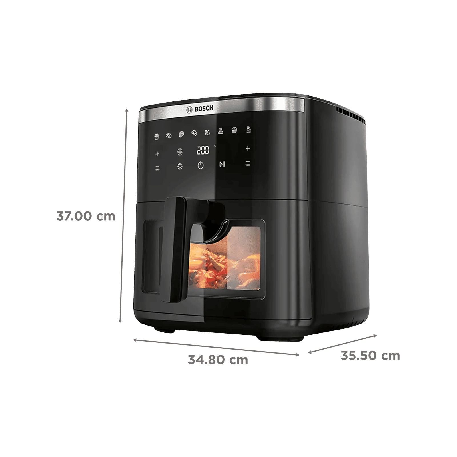 Bosch CrispMaxx Serie 6 7.2L 1800 Watt Digital Air Fryer with Experience Air Frying Technology (Black)_2
