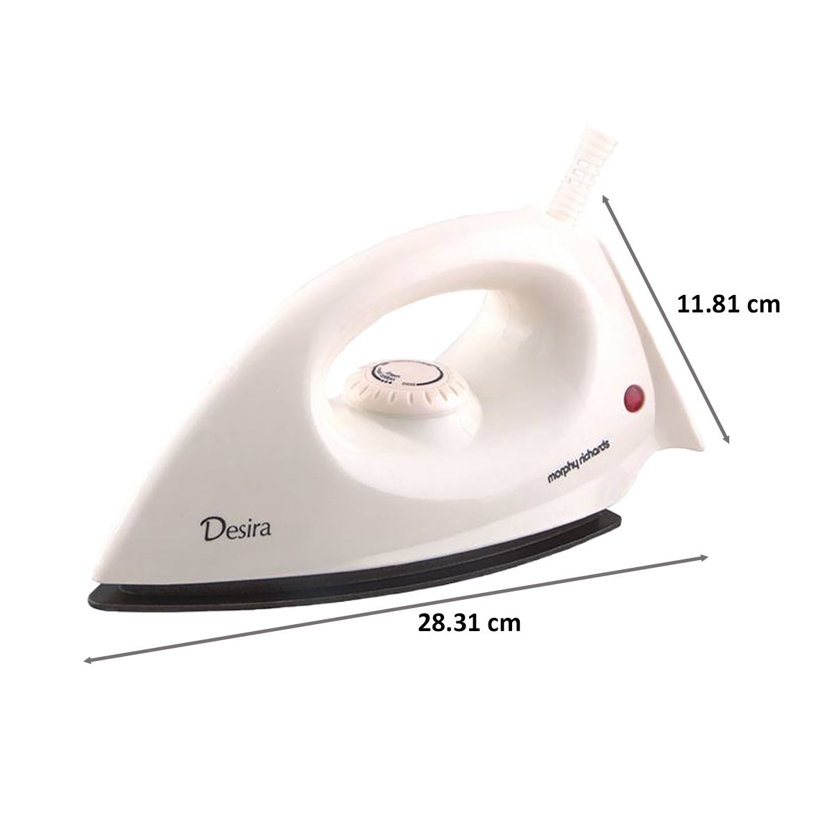 Morphy Richards Desira 1000 Watts Dry Iron (Neon Indicator, Ivory)_2