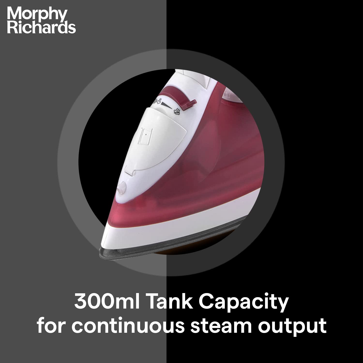 Morphy Richards Glide 1250 Watts 300ml Steam Iron (Vertical and Horizontal Ironing, Pink)_16