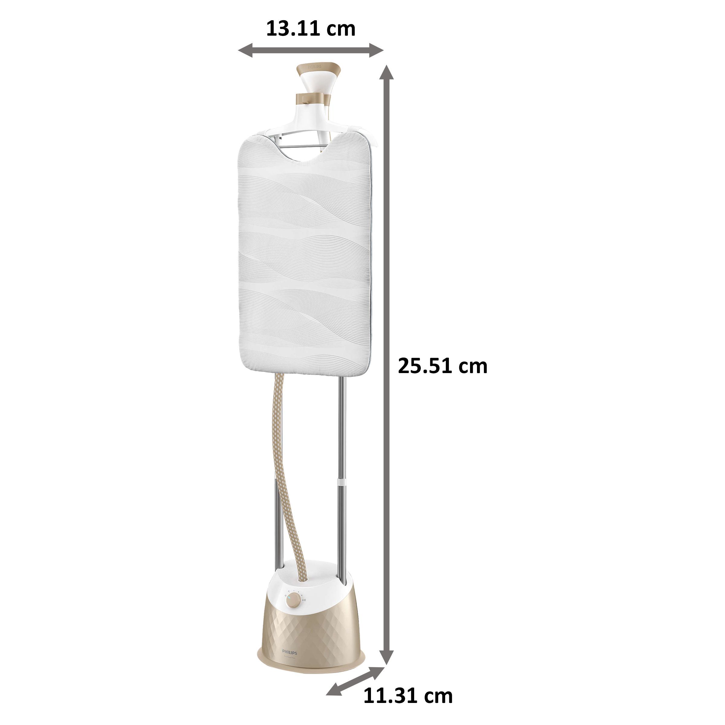 PHILIPS EasyTouch Plus 1600 Watts Standing Garment Steamer (1600ml Water Tank, 5 Modes, Detachable Water Tank, White)_2