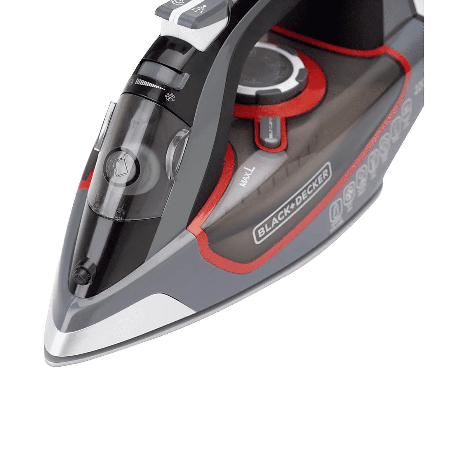 Black & Decker 2200 Watts 380ml Steam Iron (Ceramic Sole Plate, BXIR2202IN, Grey)_7