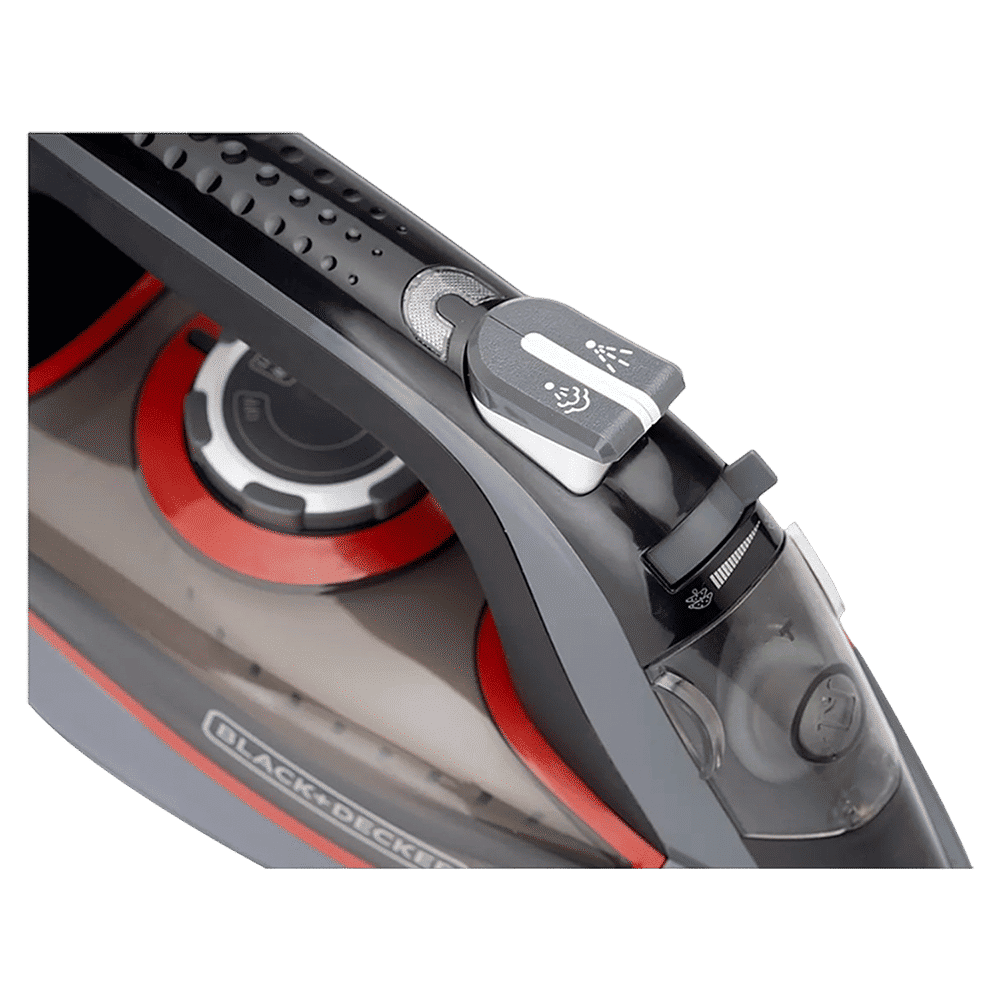 Black & Decker 2200 Watts 380ml Steam Iron (Ceramic Sole Plate, BXIR2202IN, Grey)_9