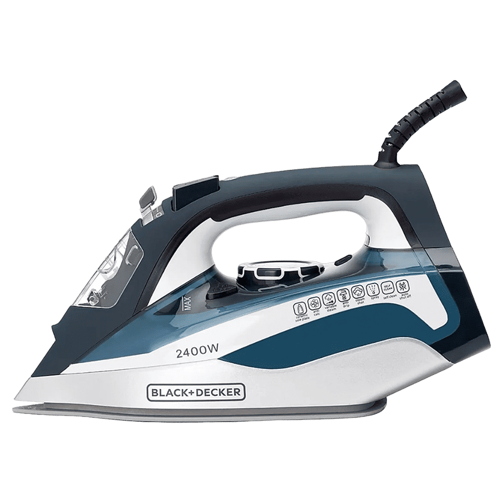Black & Decker 2400 Watts 380ml Steam Iron (Auto Shut Off, BXIR2401IN, Blue) Black & Decker 2400 Watts 380ml Steam Iron (Auto Shut Off, BXIR2401IN, Blue)_4