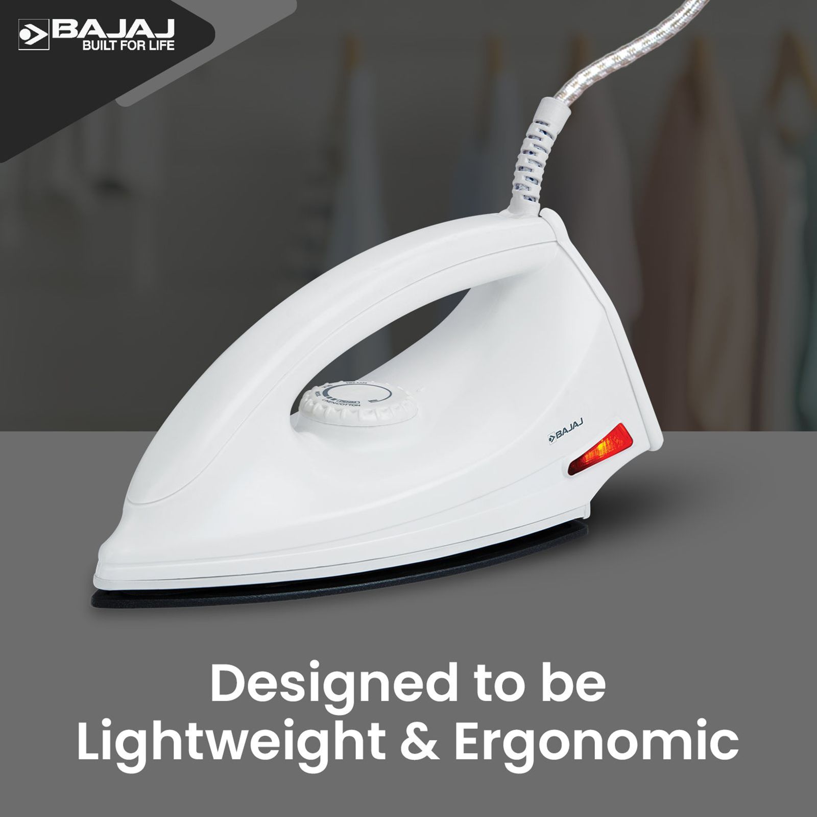 BAJAJ Majesty DX 6 1000 Watts Dry Iron (German Coating Technology, White)_9