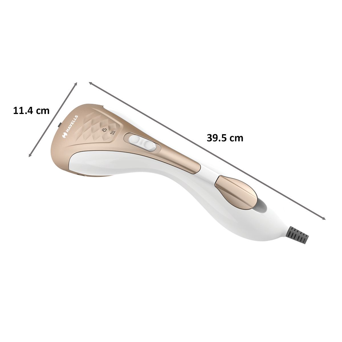 HAVELLS Elegance 1200 Watts Handheld Garment Steamer (150ml Water Tank, 2 Mode, Gold)_2