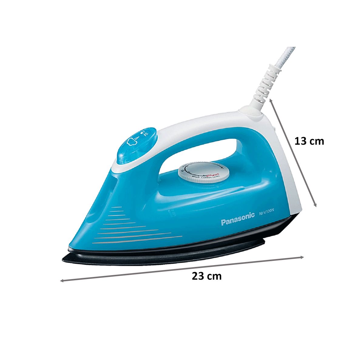 Panasonic 1200 Watts 140ml Steam Iron (Non-stick Coating, NI-V100NAARM, Blue) Panasonic 1200 Watts 140ml Steam Iron (Non-stick Coating, NI-V100NAARM, Blue)_2