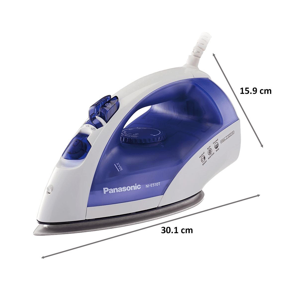 Panasonic 2320 Watt Steam Iron (NI-E510TDSM, Deep Blue)_2