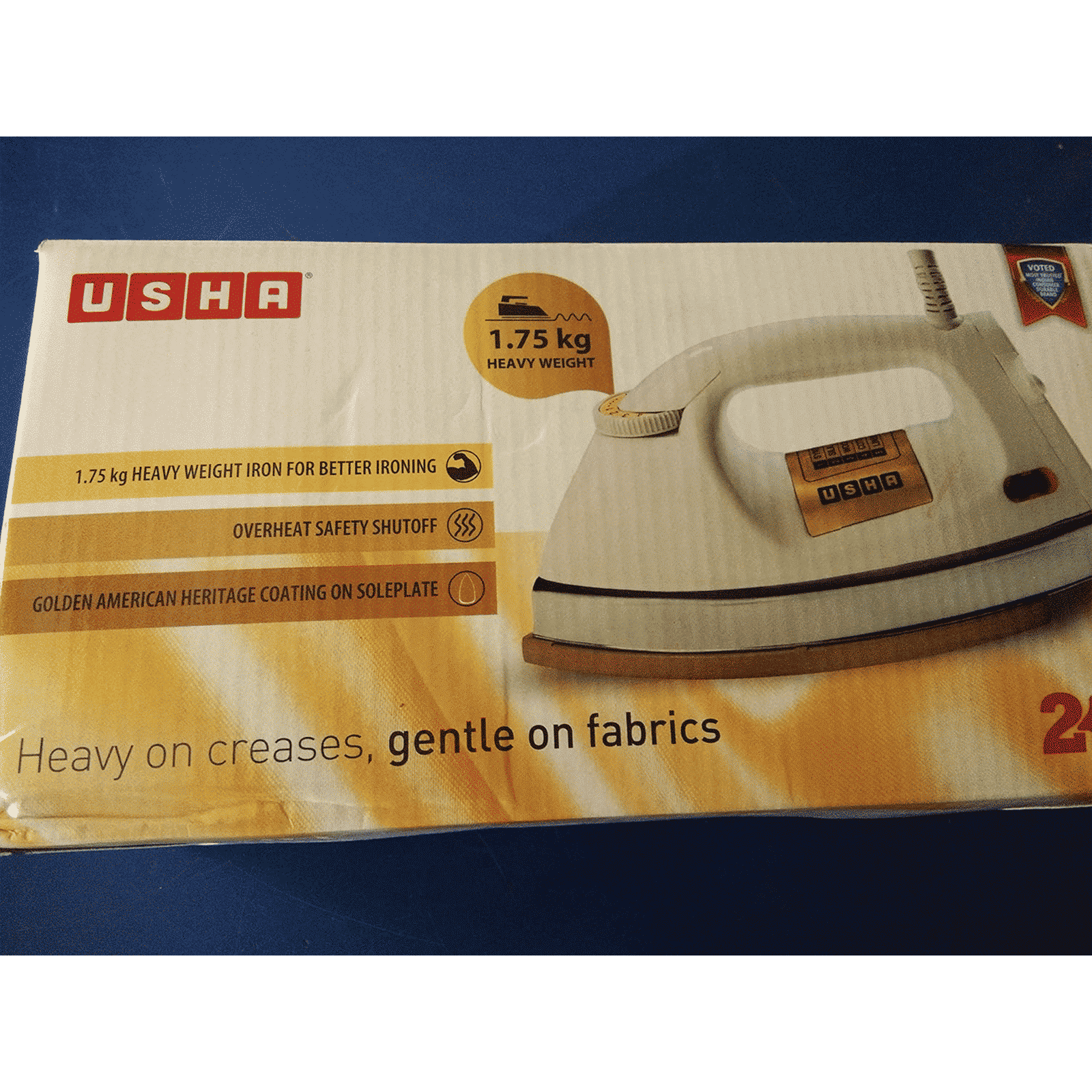 USHA EI 3710 1000 Watts Dry Iron (360 Degree Swivel Cord, White)_4