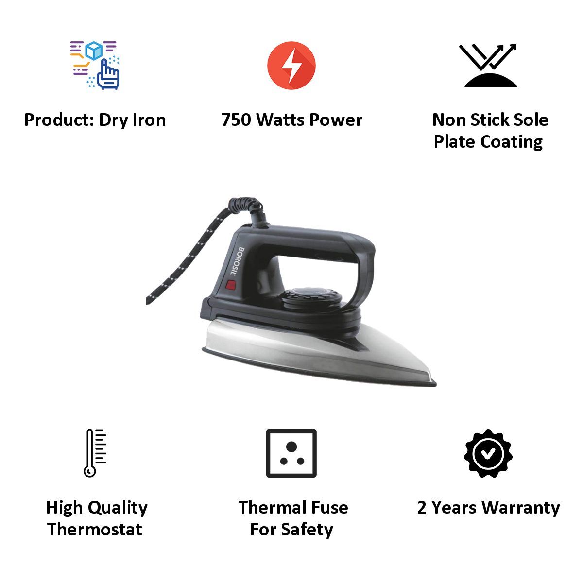 BOROSIL MB11 750 Watts Quick Press (BDI750WMB11, Black)_7