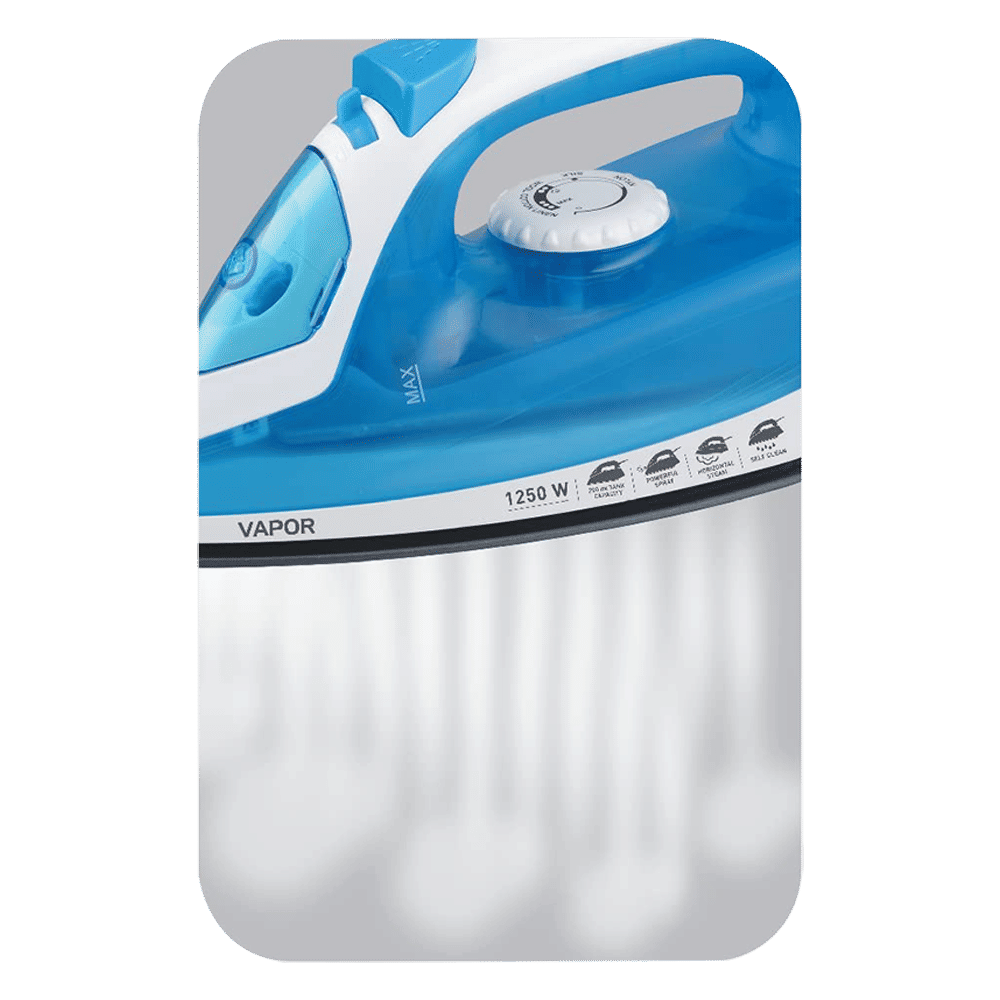 HAVELLS Vapor 1250 Watts 200ml Steam Iron (Vertical & Horizontal Ironing, Blue)_4
