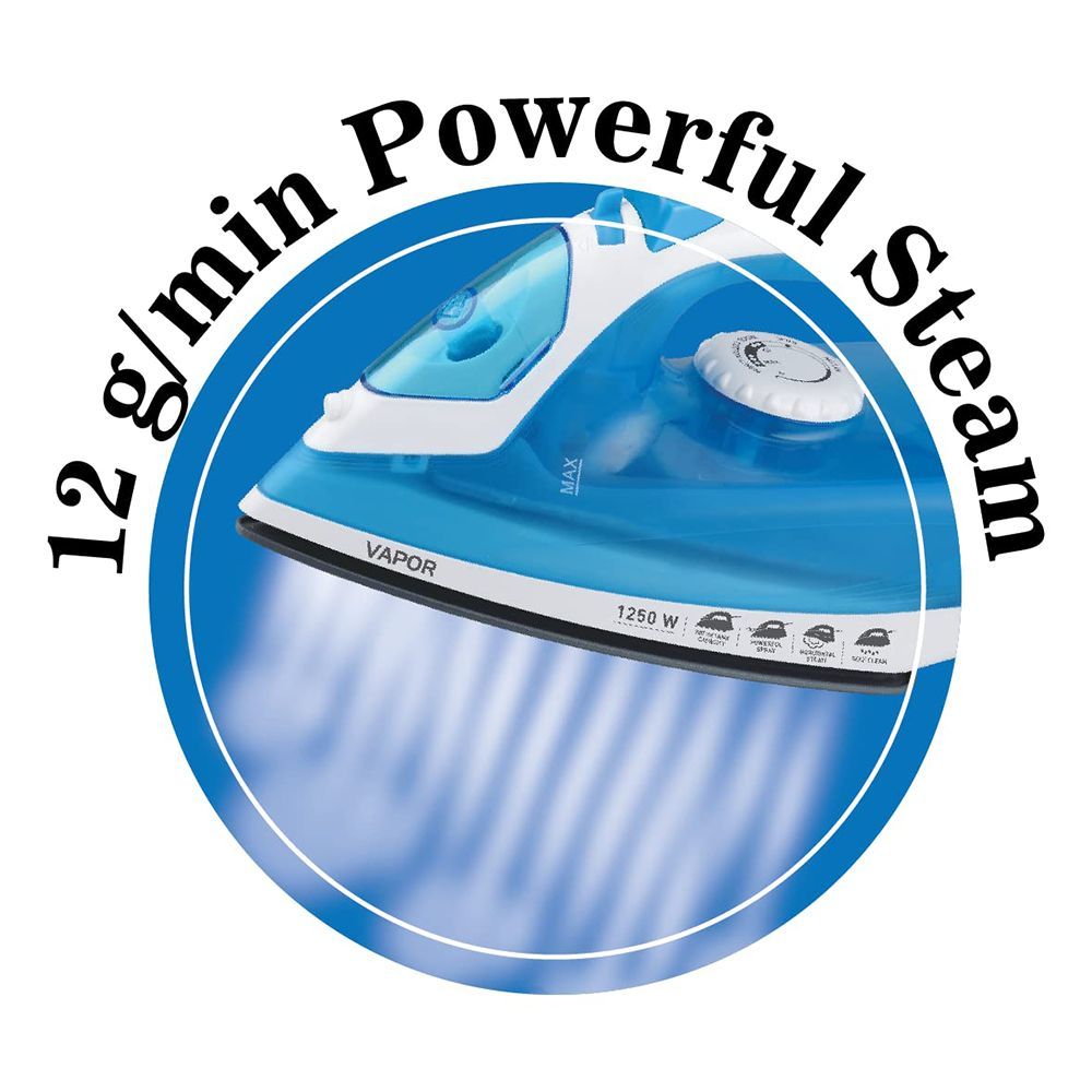 HAVELLS Vapor 1250 Watts 200ml Steam Iron (Vertical & Horizontal Ironing, Blue)_7