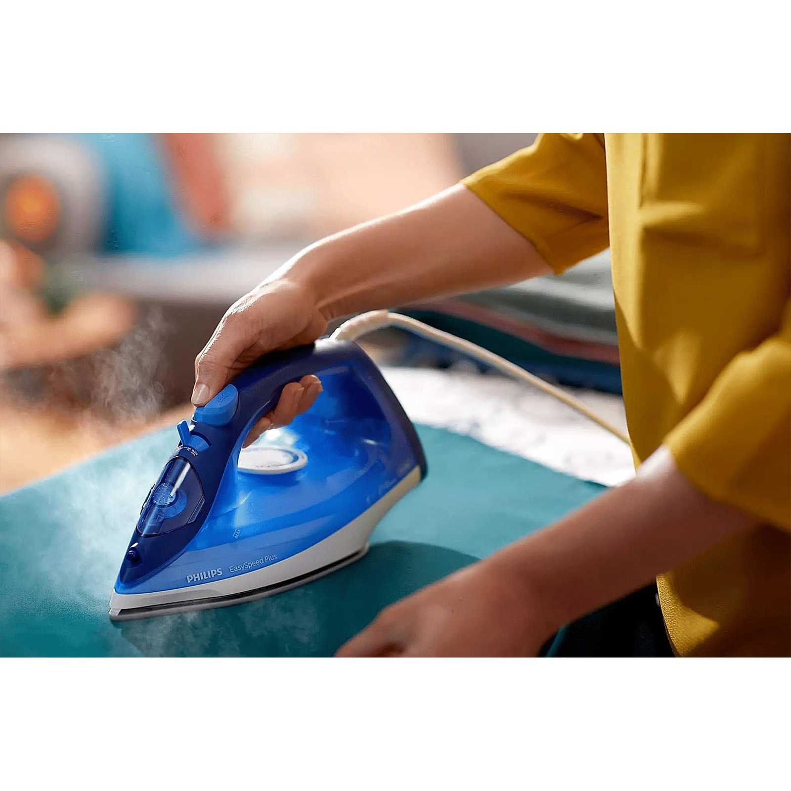 PHILIPS EasySpeed Plus 2200 Watts 270ml Steam Iron (Built-in Calc Clean Slider, Blue)_5