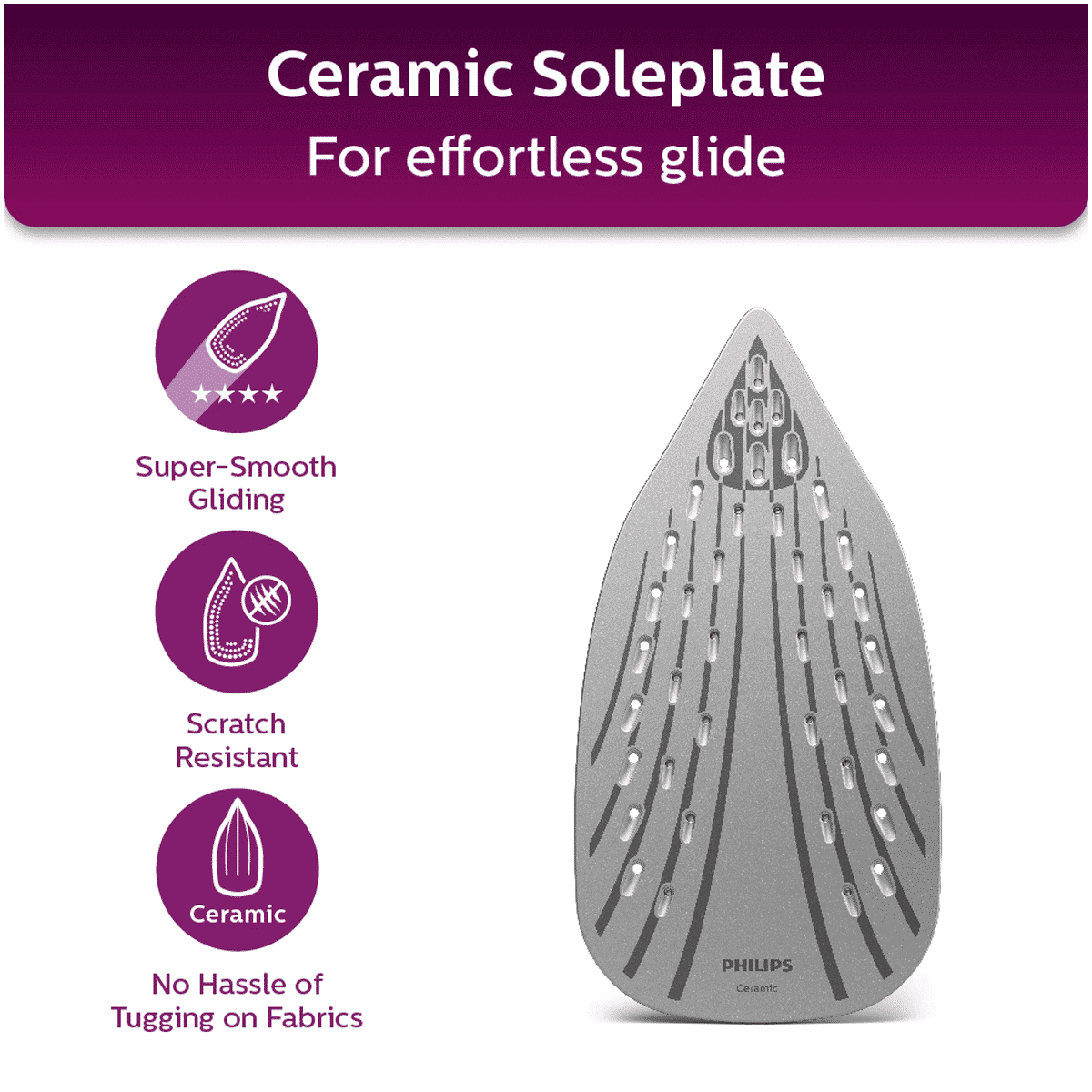 PHILIPS EasySpeed Plus 2200 Watts 270ml Steam Iron (Built-in Calc Clean Slider, Blue)_8