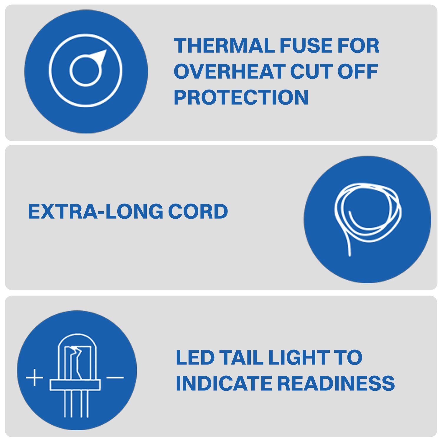 USHA Aurora 1000 Watts Dry Iron (5 Fabric Setting, Grey)_8