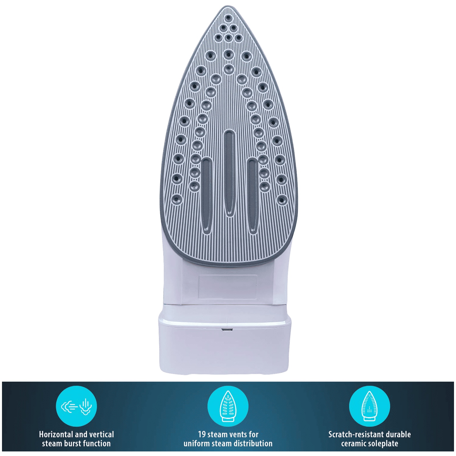 USHA Helix Pro 2000 Watts 250ml Steam Iron (Anti Drip Function, Blue)_4