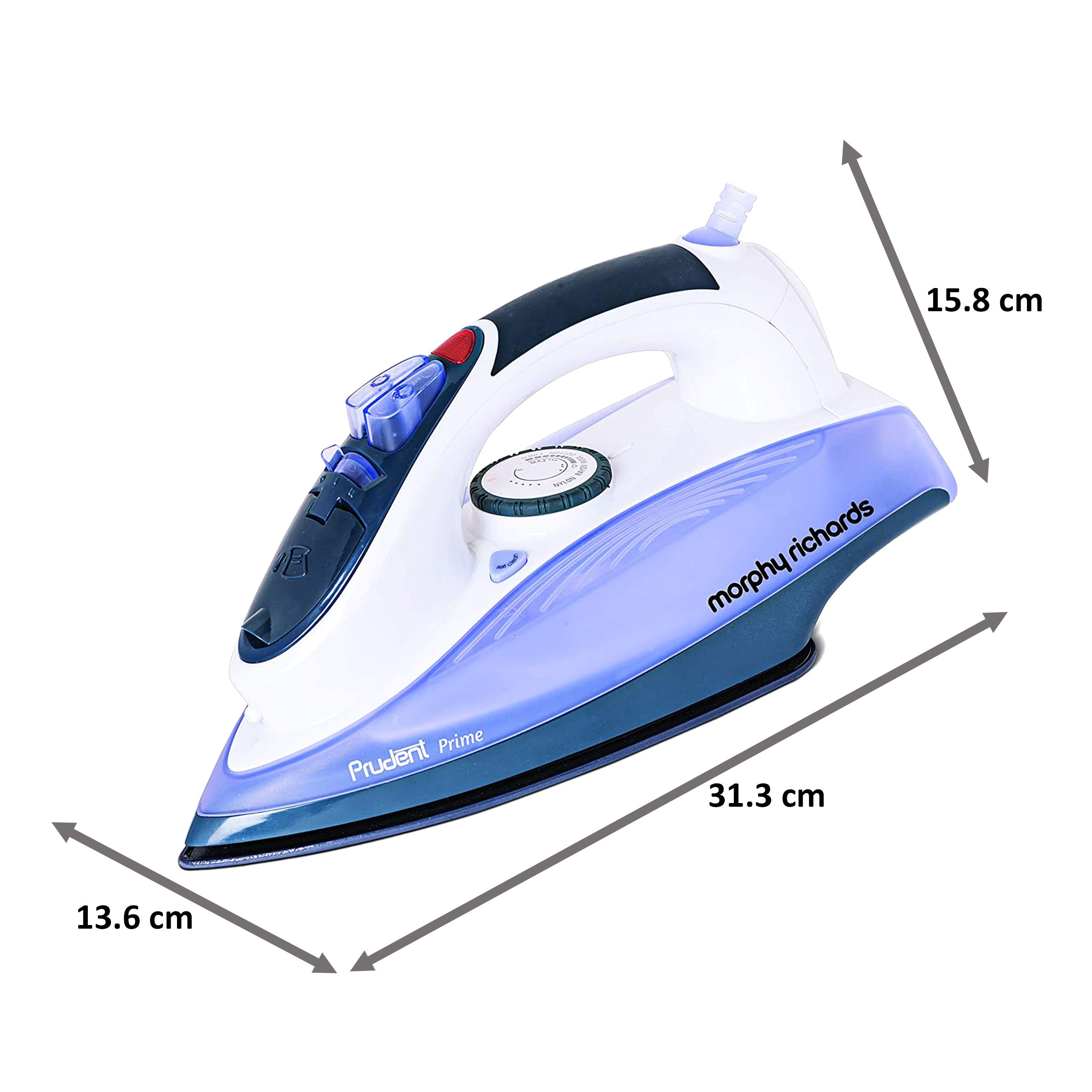 morphy richards Prudent Prime 1600 Watts 350ml Steam Iron (Self-Clean Function, 500014, Purple/White) morphy richards Prudent Prime 1600 Watts 350ml Steam Iron (Self-Clean Function, 500014, Purple/White)_2
