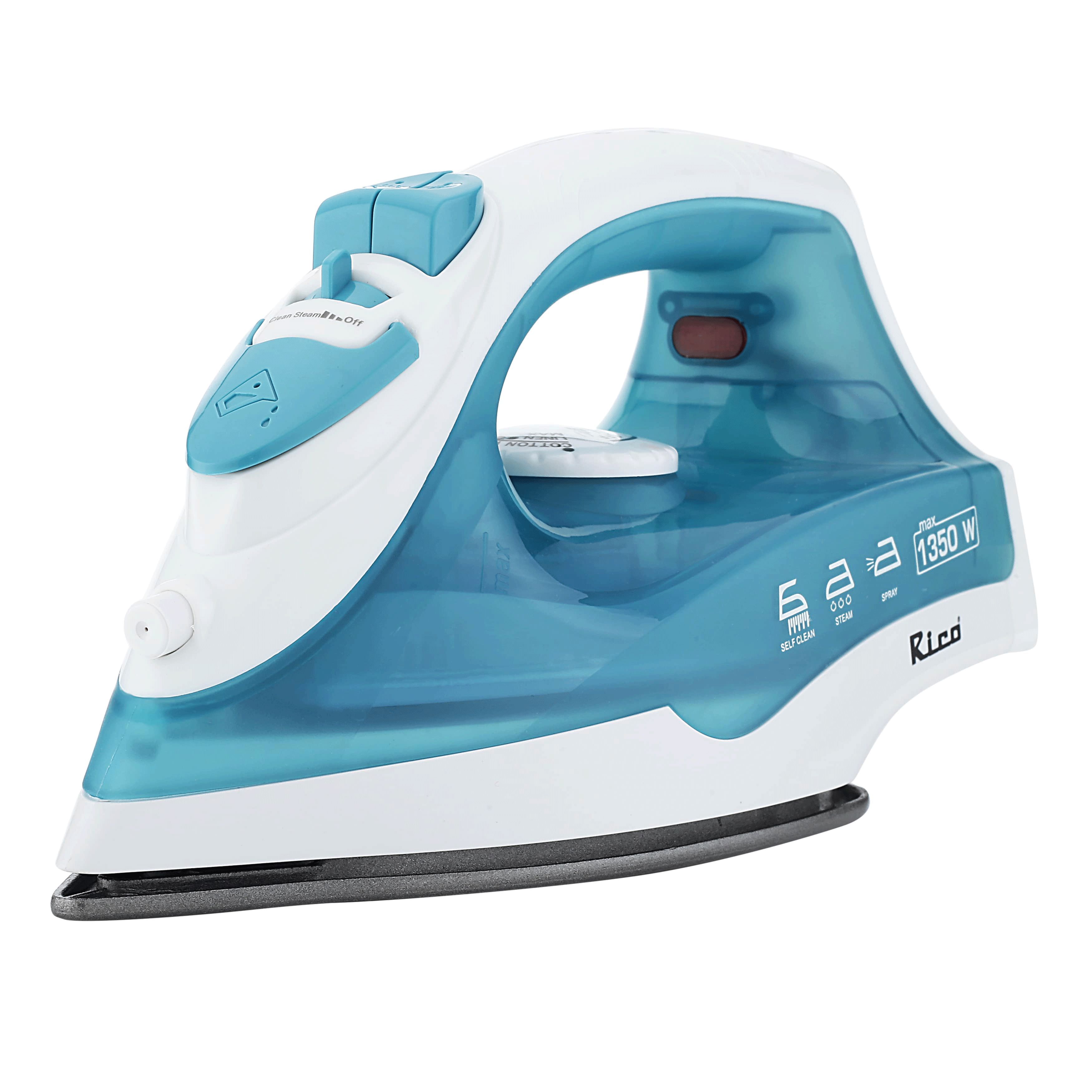 Rico SI03 1350 Watts Steam Iron (Steam burst, Sky Blue)_12