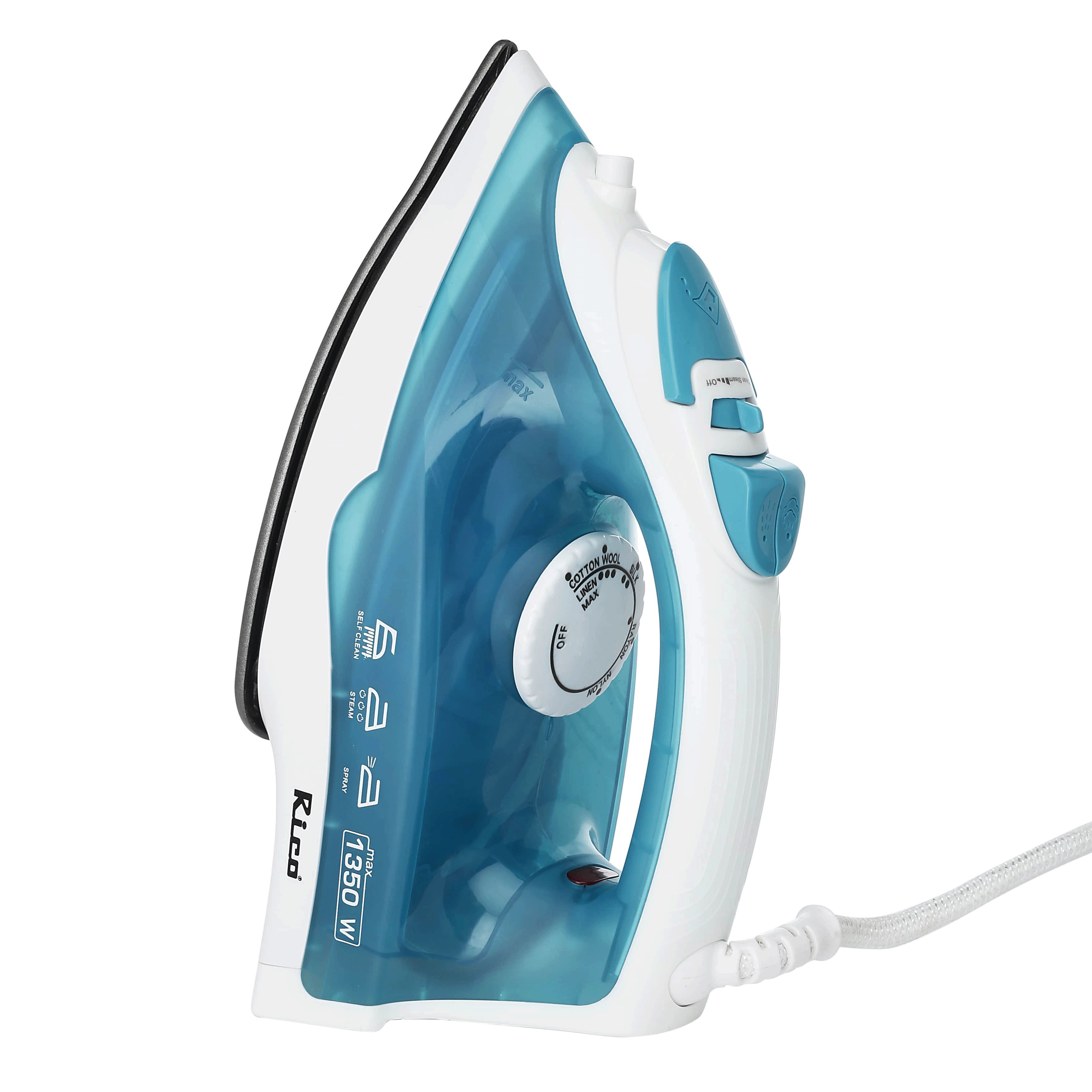 Rico SI03 1350 Watts Steam Iron (Steam burst, Sky Blue)_8