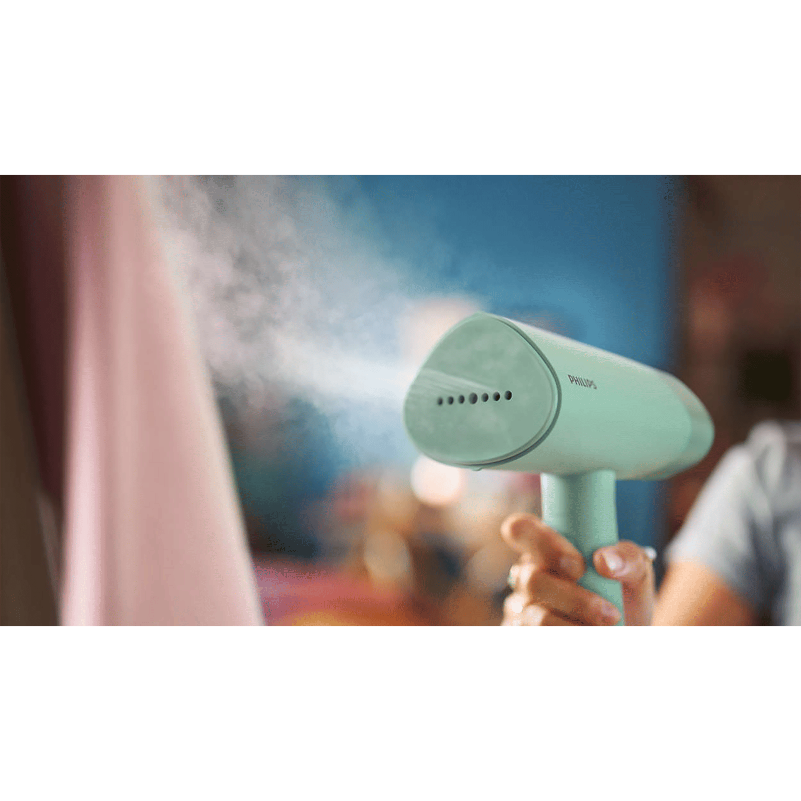 PHILIPS 3000 Series 1000 Watts 100ml Garment Steamer (STH3010/70, Dessert Green)_8