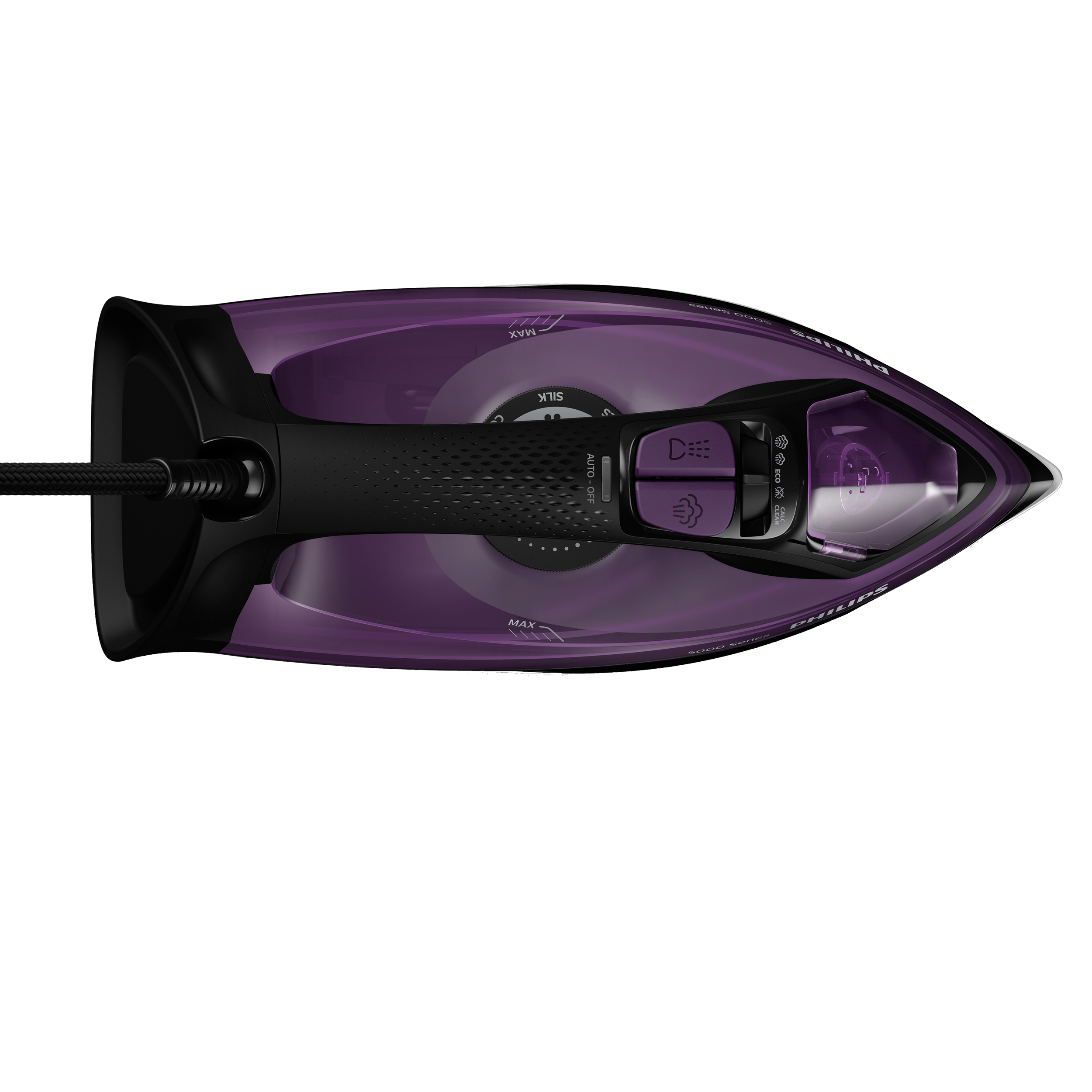 PHILIPS 5000 Series 2400 Watts Steam Iron (SteamGlide Plus, DST5030/80, Black/Purple) PHILIPS 5000 Series 2400 Watts Steam Iron (SteamGlide Plus, DST5030/80, Black/Purple)_2