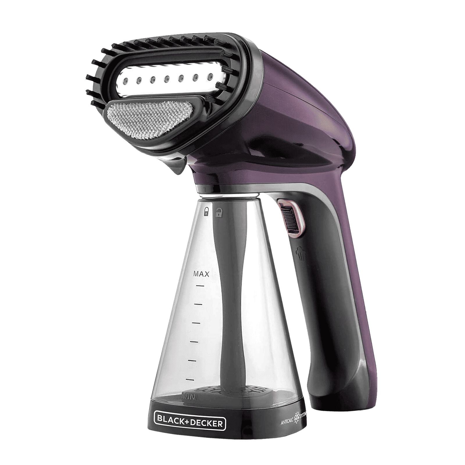 BLACK&DECKER 1500 Watts 260ml Garment Steamer (Over-Heat Protection, BXGS1501IN, Purple)_1