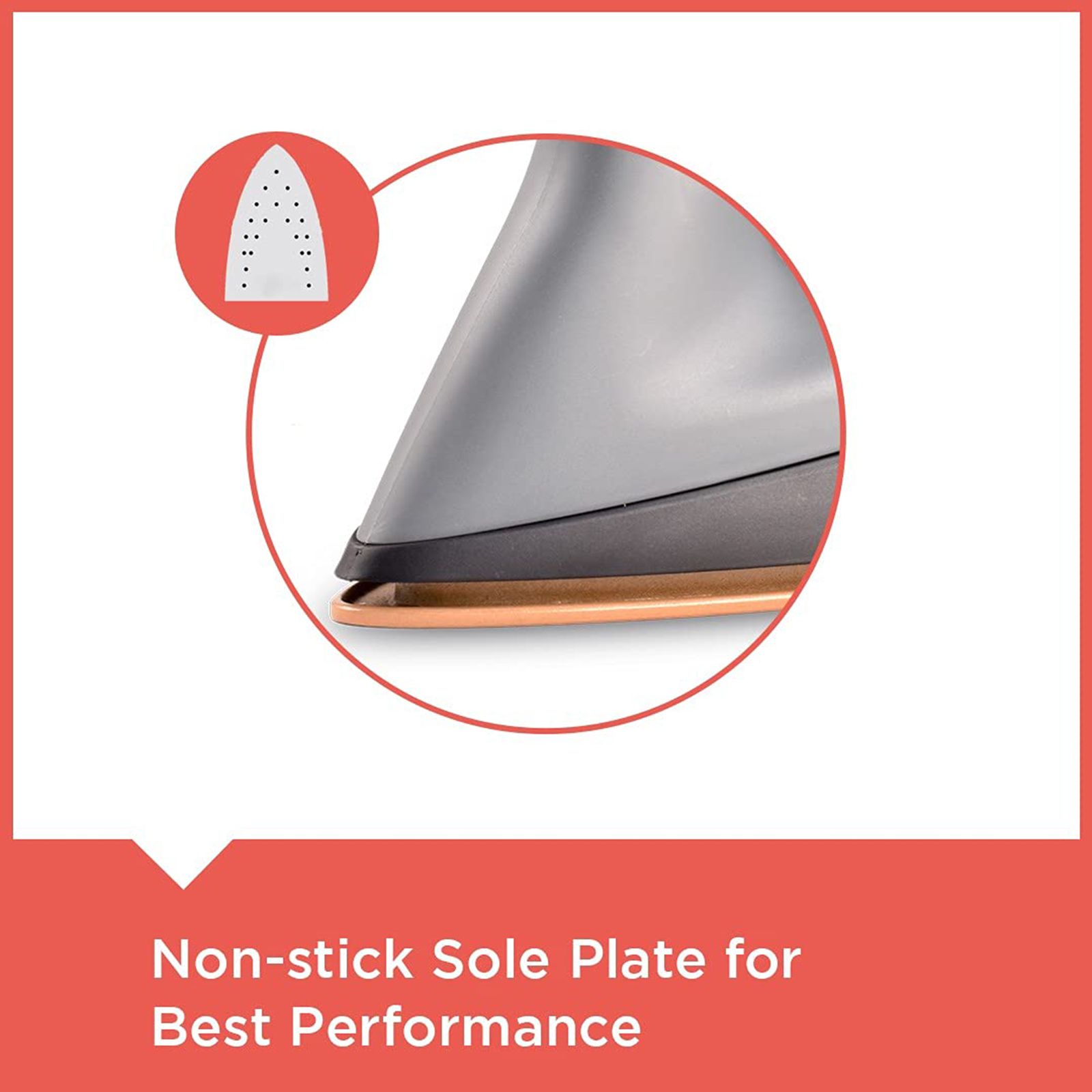 BLACK&DECKER 1100 Watts Dry iron (Heavy Weight, BXIR1102IN, Grey)_5