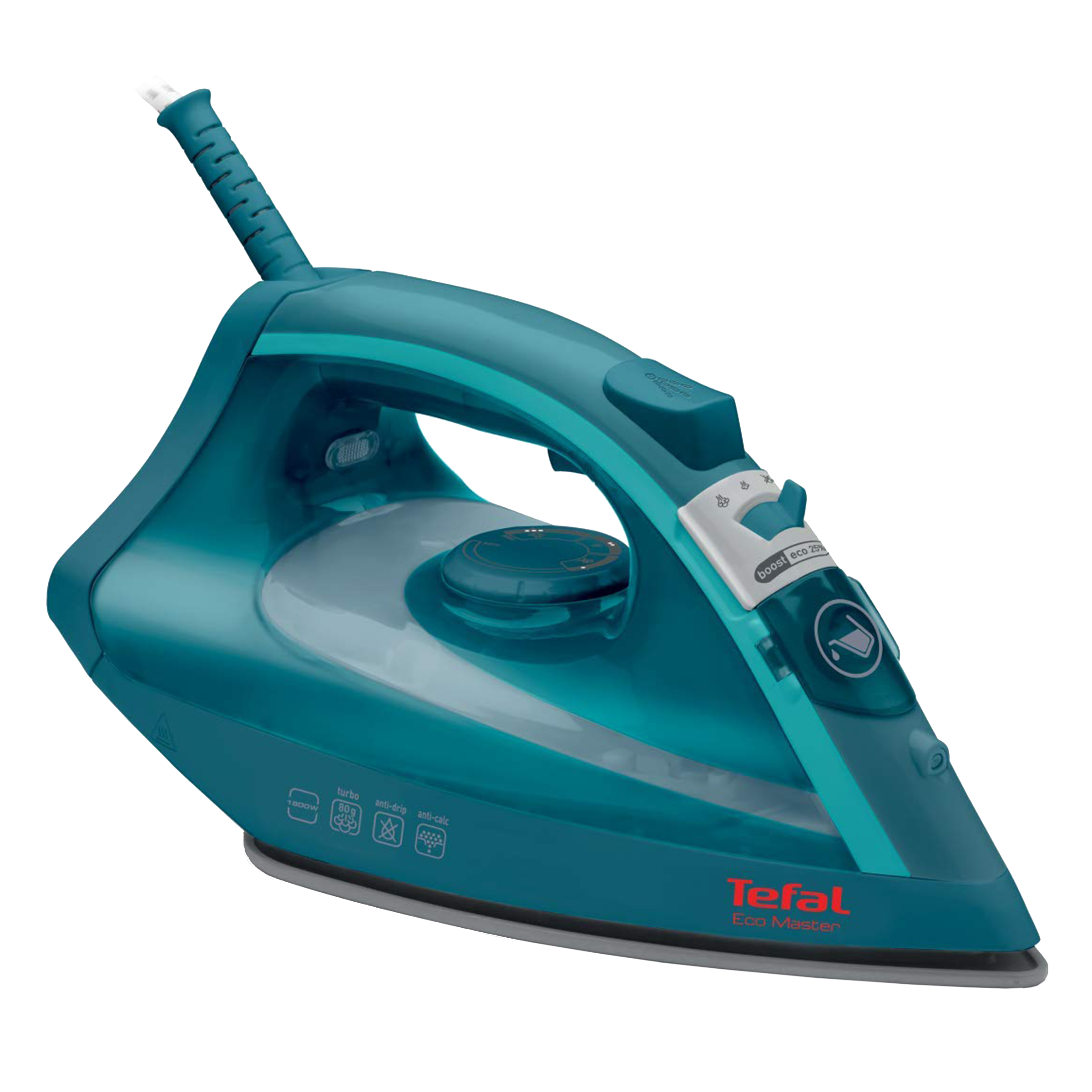 Tefal Eco Master 1800 Watts 200ml Steam Iron (Smooth-Gliding Non-Stick Soleplate, FV1720O1, Turkish Blue) Tefal Eco Master 1800 Watts 200ml Steam Iron (Smooth-Gliding Non-Stick Soleplate, FV1720O1, Turkish Blue)_1