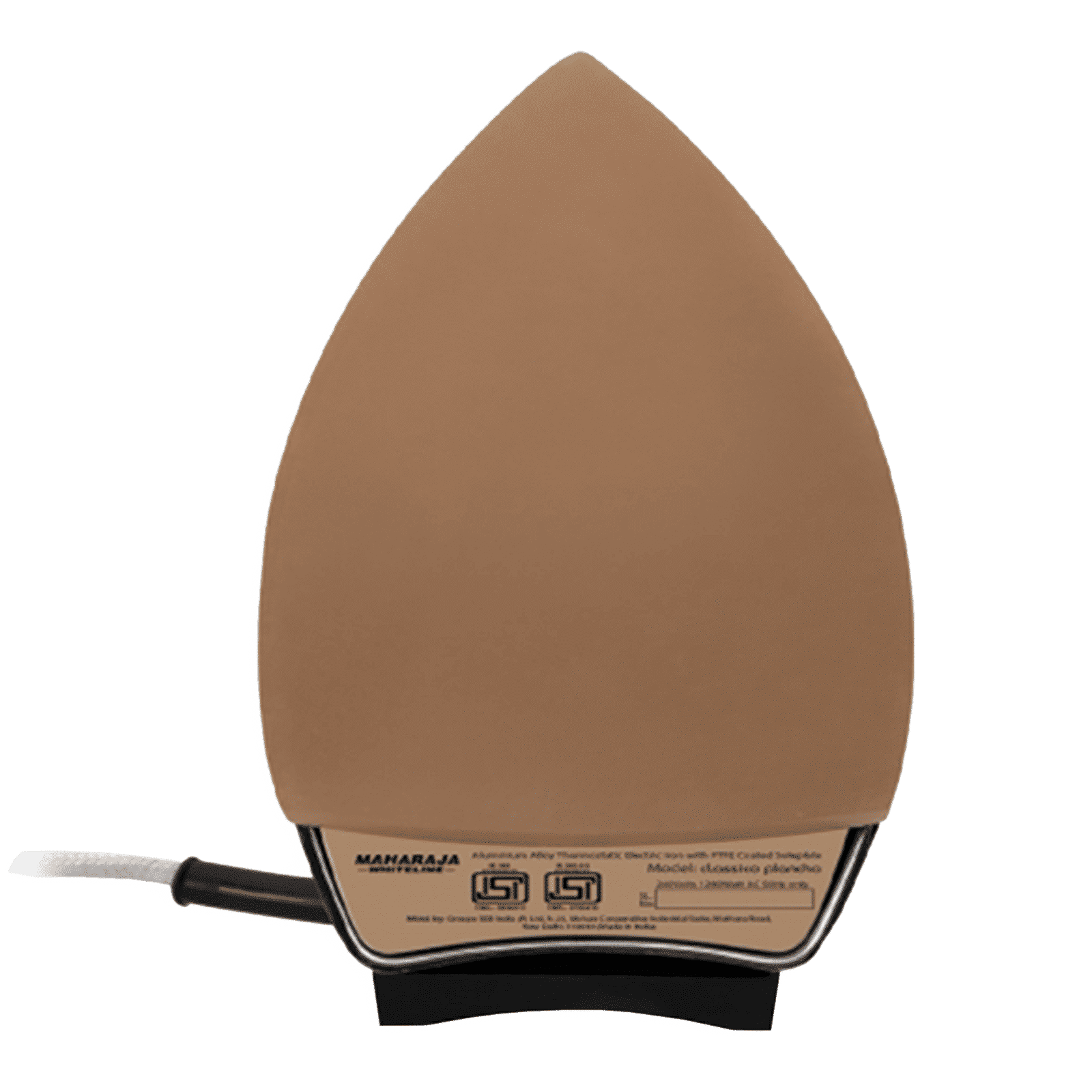 MAHARAJA WHITELINE Classico Plancha 1200 Watts Dry Iron (Non-Stick Soleplate,  DI-126, Black)_3