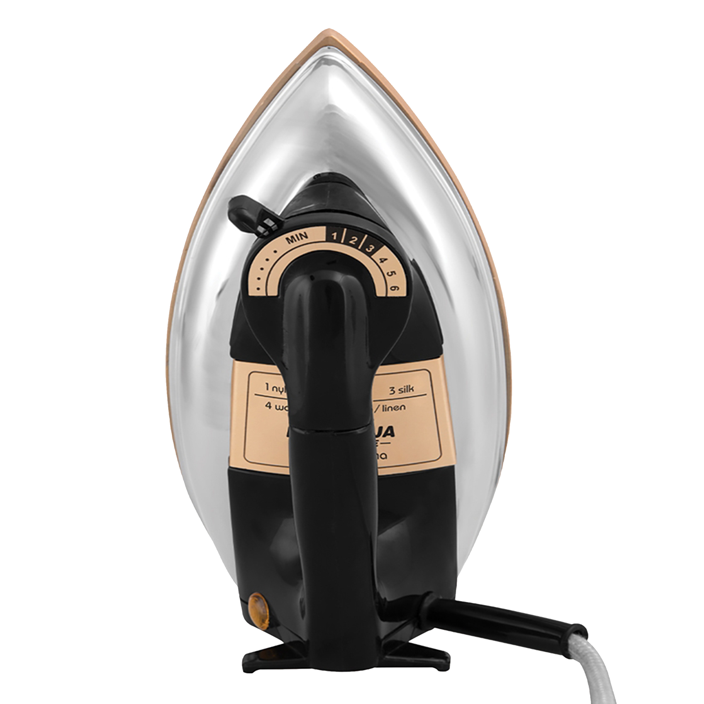 MAHARAJA WHITELINE Classico Plancha 1200 Watts Dry Iron (Non-Stick Soleplate,  DI-126, Black)_4