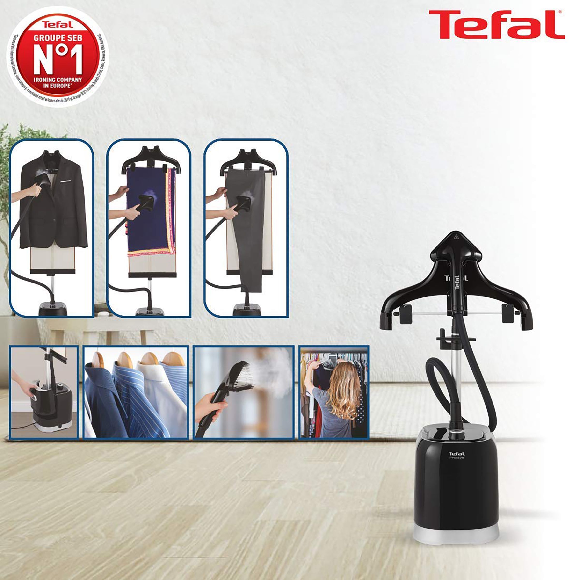 Tefal Pro Style 1800 Watts Standing Garment Steamer (1500ml Water Tank, Self Cleaning, Black)_6