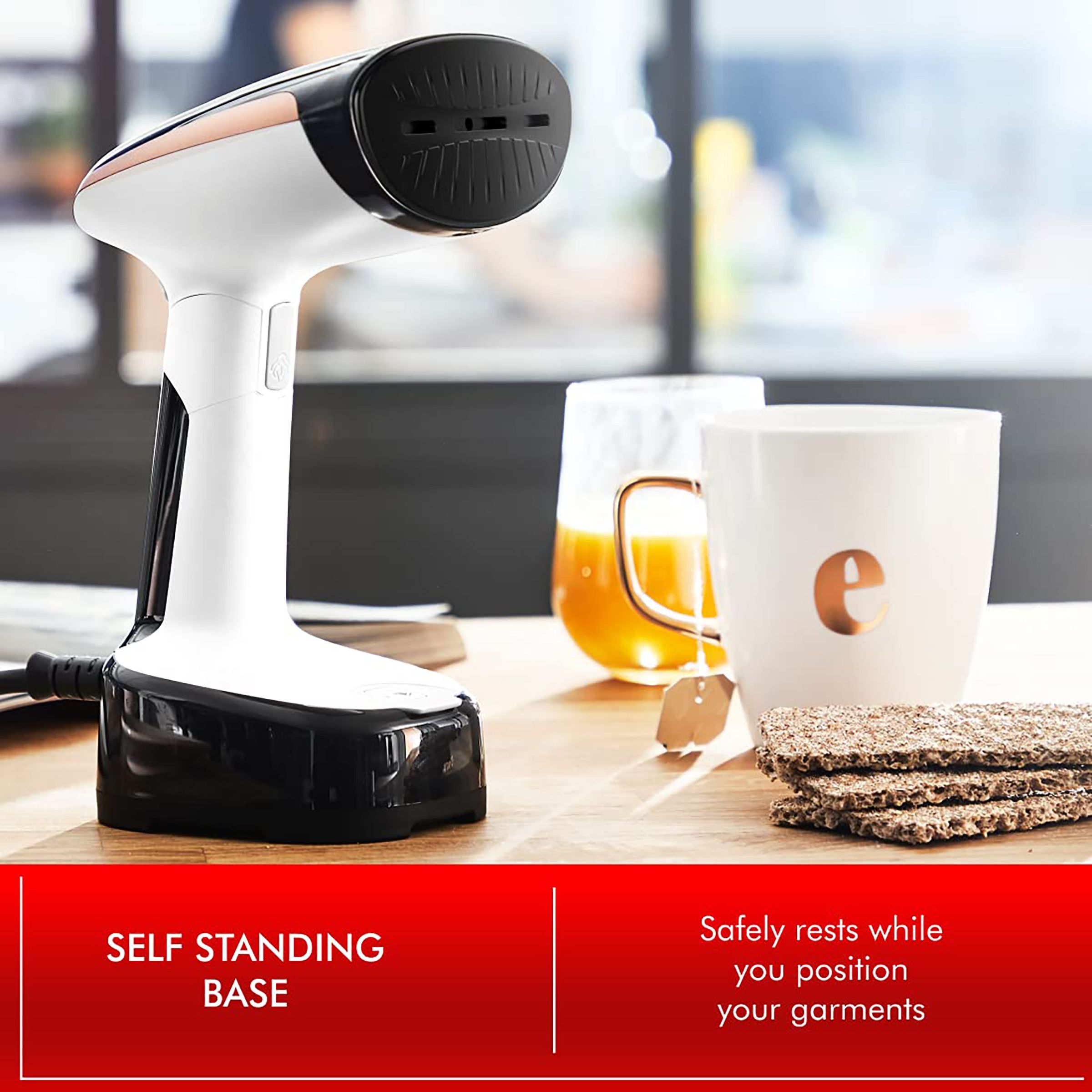 Tefal 1300 Watts 120ml Garment Steamer (Lightweight Design, DT303001, Black/White) Tefal 1300 Watts 120ml Garment Steamer (Lightweight Design, DT303001, Black/White)_3