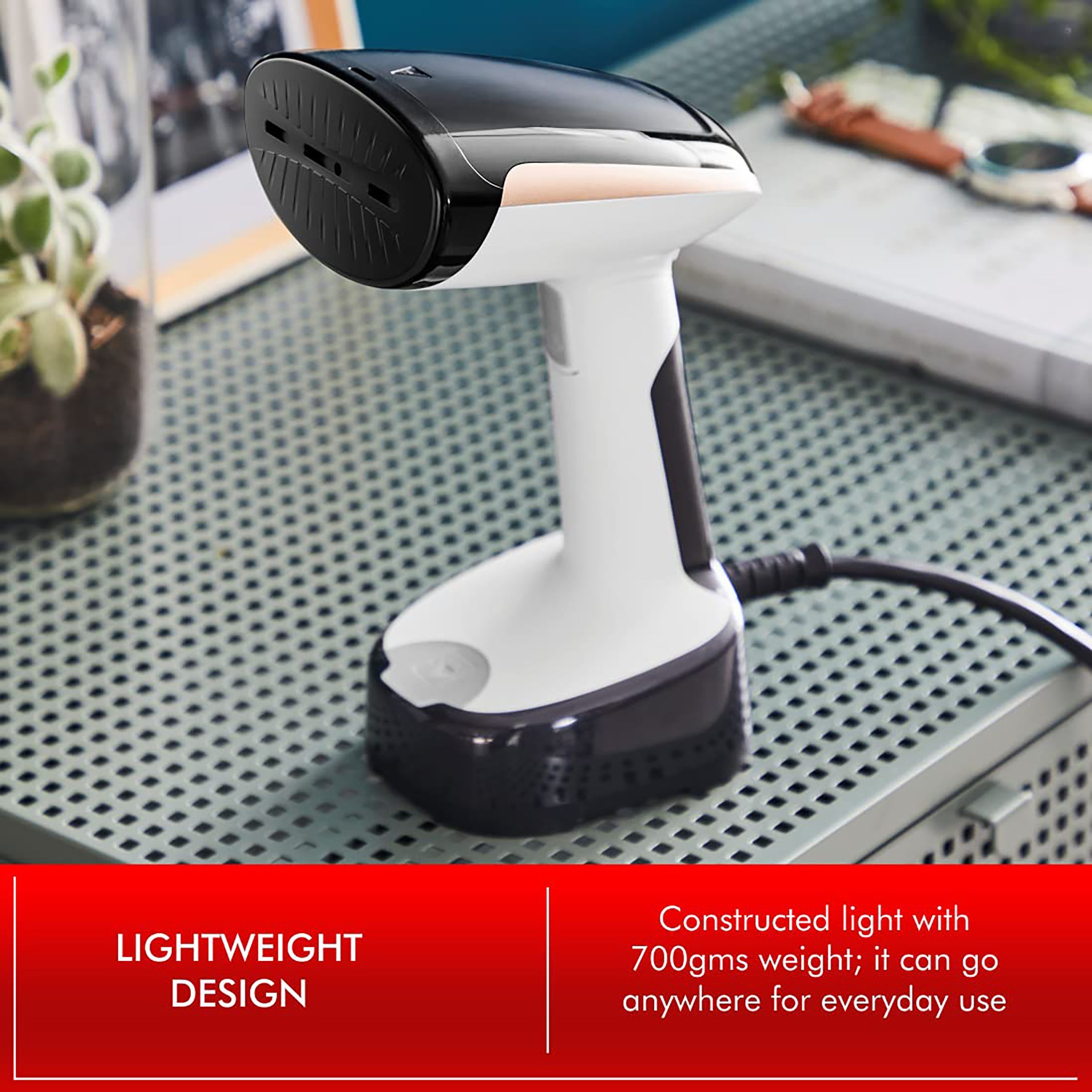 Tefal 1300 Watts 120ml Garment Steamer (Lightweight Design, DT303001, Black/White) Tefal 1300 Watts 120ml Garment Steamer (Lightweight Design, DT303001, Black/White)_5