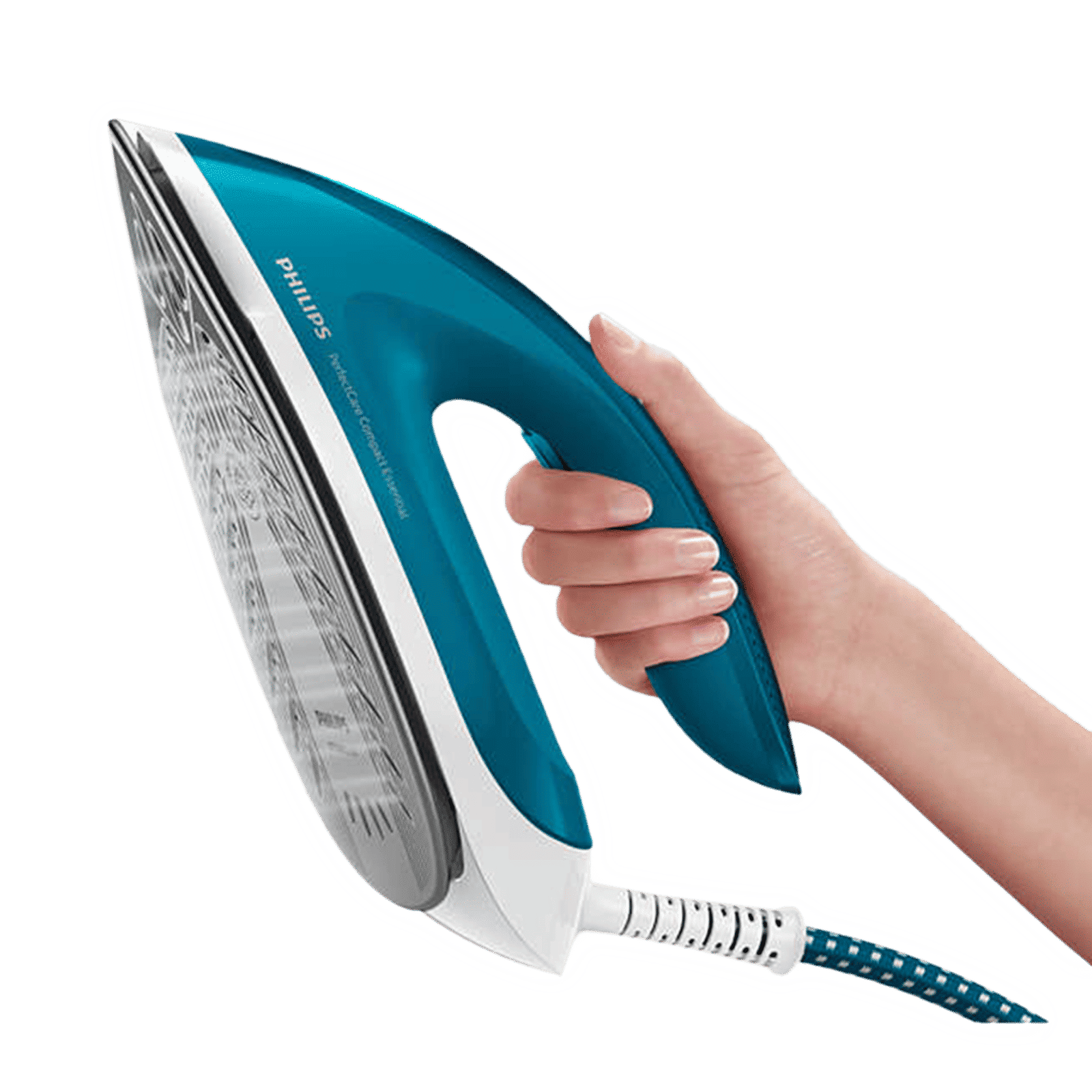 PHILIPS PerfectCare Compact Essential 2400 Watts 1300ml Steam Iron (Calc-Clean, Blue & White)_4