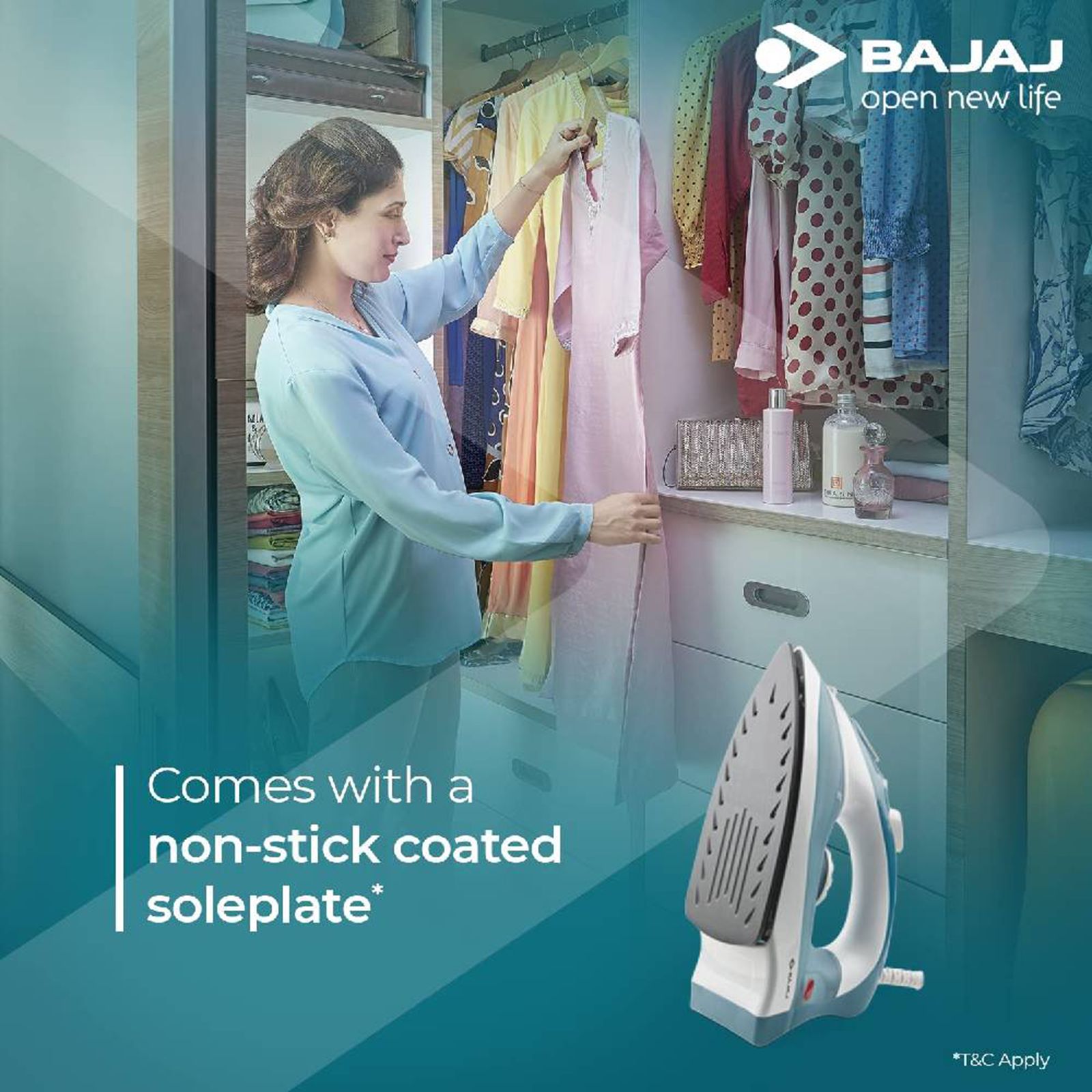 BAJAJ MX 3 Neo 1250 Watts 180ml Steam Iron (Auto Temperature Control Technology, Blue & White) BAJAJ MX 3 Neo 1250 Watts 180ml Steam Iron (Auto Temperature Control Technology, Blue & White)_8