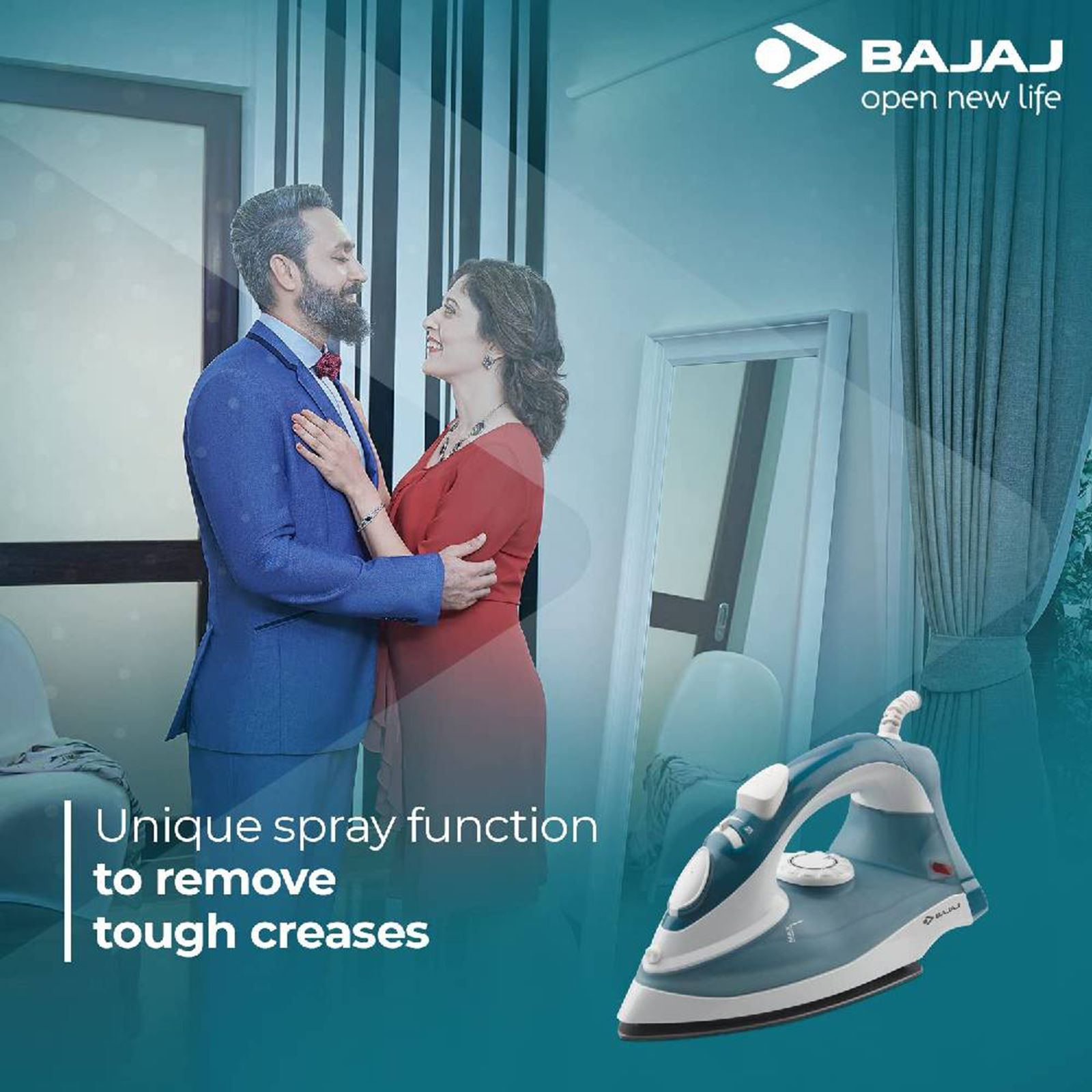 BAJAJ MX 3 Neo 1250 Watts 180ml Steam Iron (Auto Temperature Control Technology, Blue & White) BAJAJ MX 3 Neo 1250 Watts 180ml Steam Iron (Auto Temperature Control Technology, Blue & White)_10