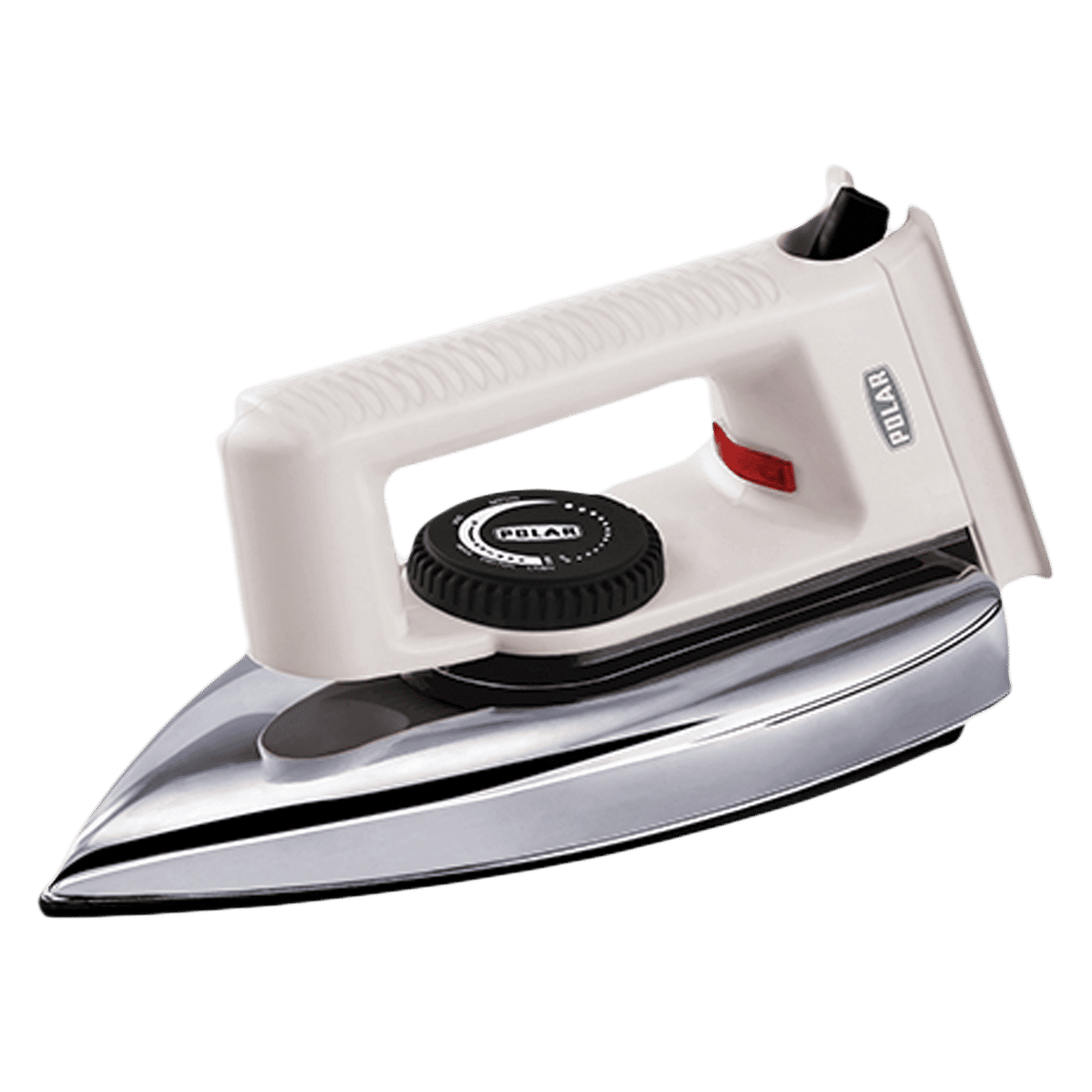 POLAR 1000 Watts Dry Iron (Automatic Shut-Off, White & Silver)_1