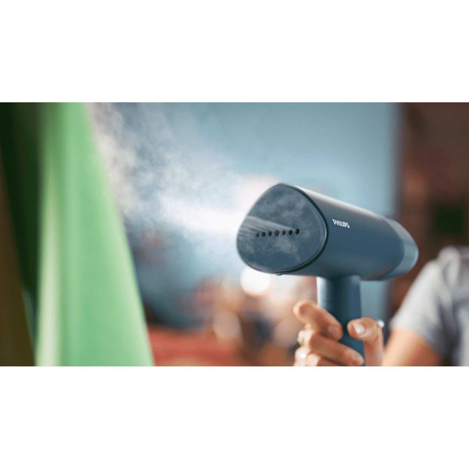 PHILIPS 3000 Series 1000 Watts Handheld Garment Steamer (100ml Water Tank, 1 Modes, Foldable, Reno Blue)_15