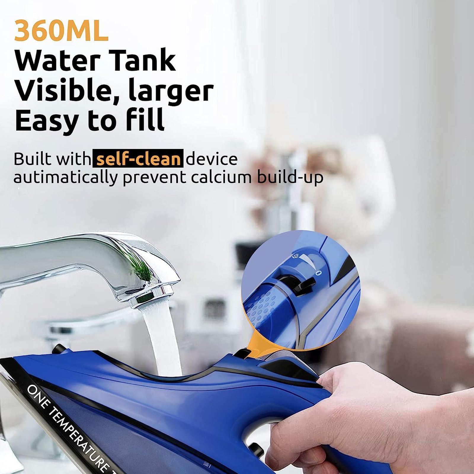 WARMEX 2200 Watts 360ml Steam Iron (3 Way Auto Shut Off Function, OTSI-2200, Blue and Black)_4