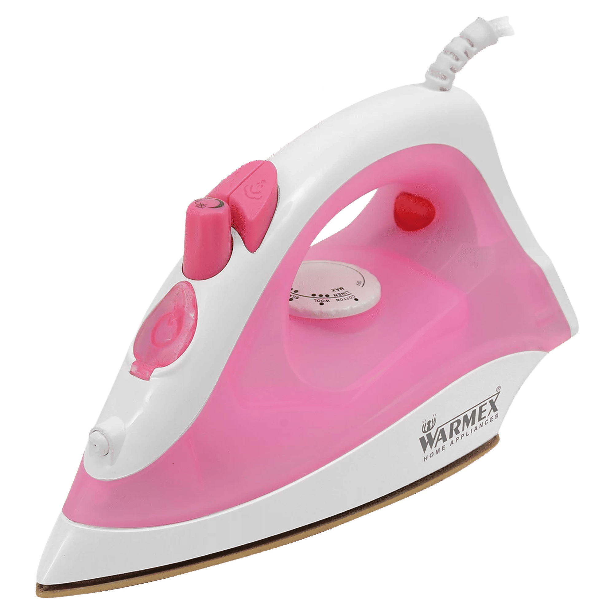 WARMEX Steam Glide 1200 Watts Steam Iron (Water Spray Function, Pink)_1