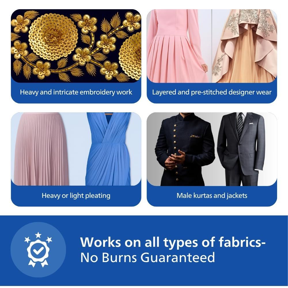 PHILIPS 3000 Series 2000 Watts Standing Garment Steamer (2000ml Water Tank, 3 Modes, Tilted StyleBoard, Purple) PHILIPS 3000 Series 2000 Watts Standing Garment Steamer (2000ml Water Tank, 3 Modes, Tilted StyleBoard, Purple)_7