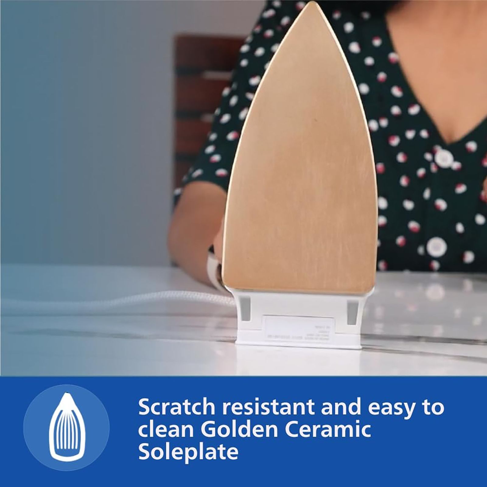 PHILIPS HI114 1000 Watts Dry Iron (Iron Temperature-ready Light, White)_3