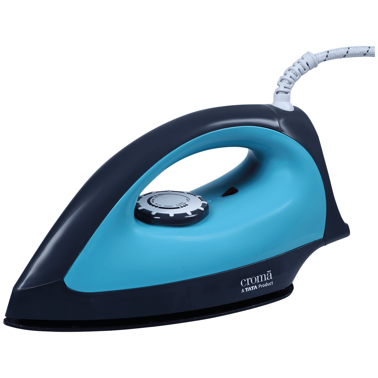 Croma Heavy Weight 1000 Watts Dry Iron (Weilburger Dual Coat Soleplate, AV4414, Turquoise)_1