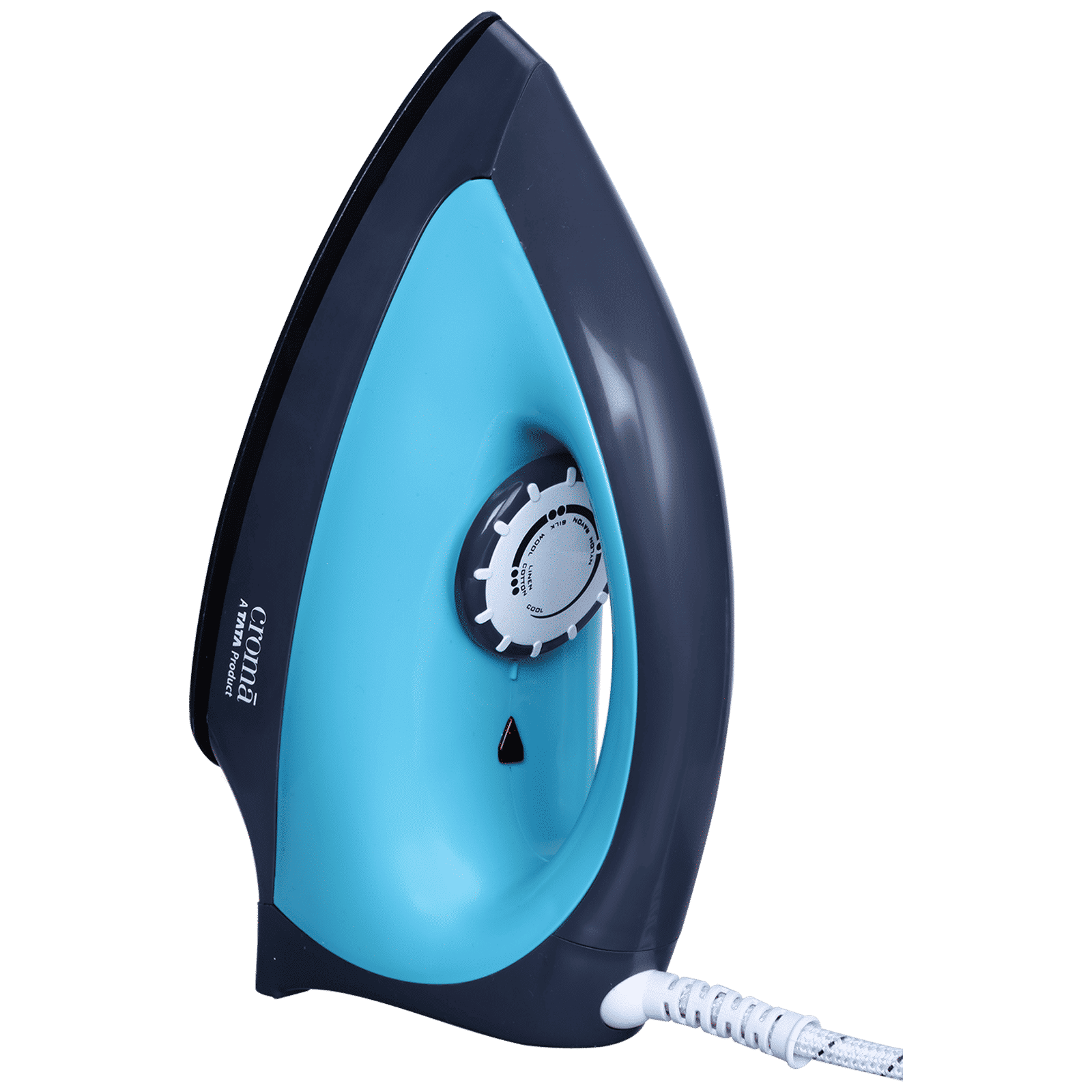 Croma Heavy Weight 1000 Watts Dry Iron (Weilburger Dual Coat Soleplate, AV4414, Turquoise)_3