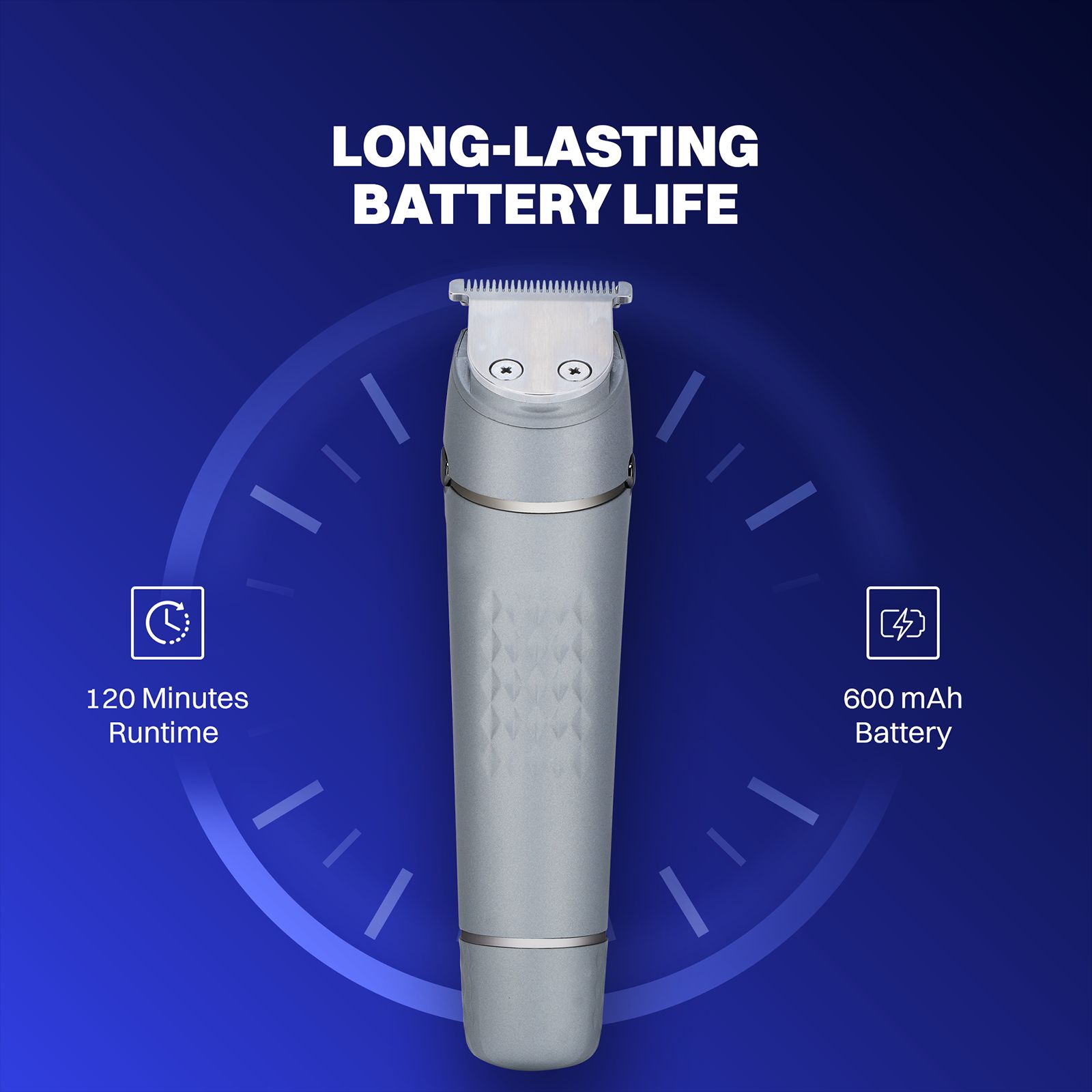 Croma 7-in-1 Rechargeable Cordless Grooming Kit for Face for Men (90mins Runtime, Self Sharpening Technology, Grey) Croma 7-in-1 Rechargeable Cordless Grooming Kit for Face for Men (90mins Runtime, Self Sharpening Technology, Grey)_11