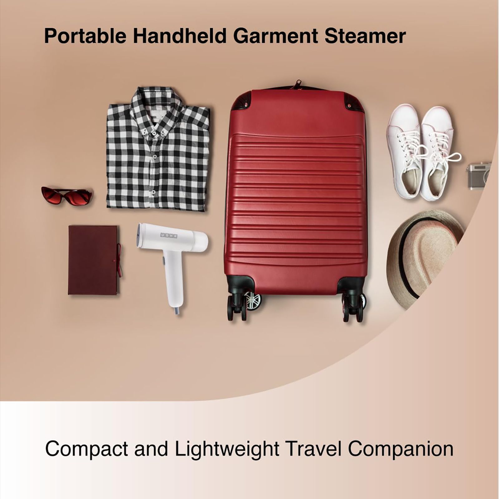 USHA Techne Direct 500 1300 Watts Handheld Garment Steamer (80ml Water Tank, 2 Modes, Self Cleaning, White)_8